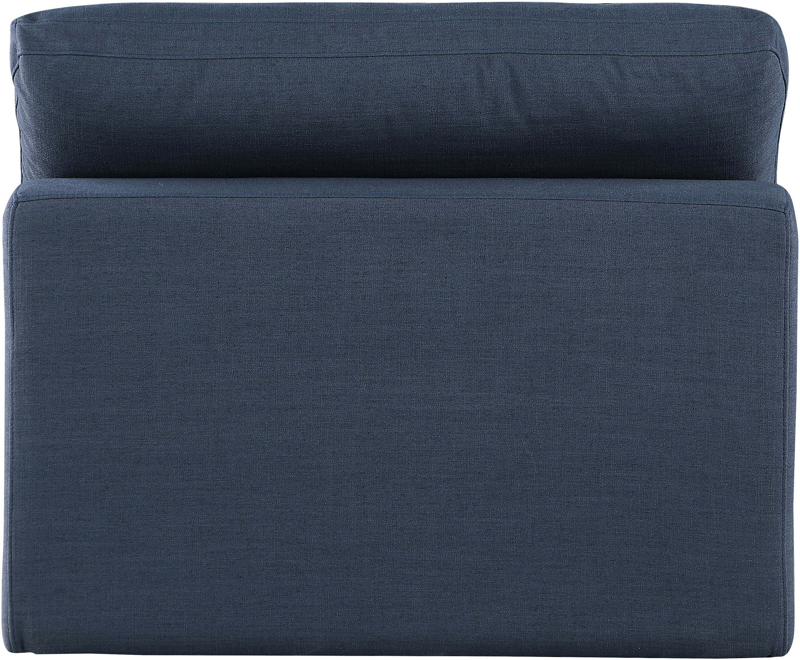Comfy - Linen Armless Chair - Navy