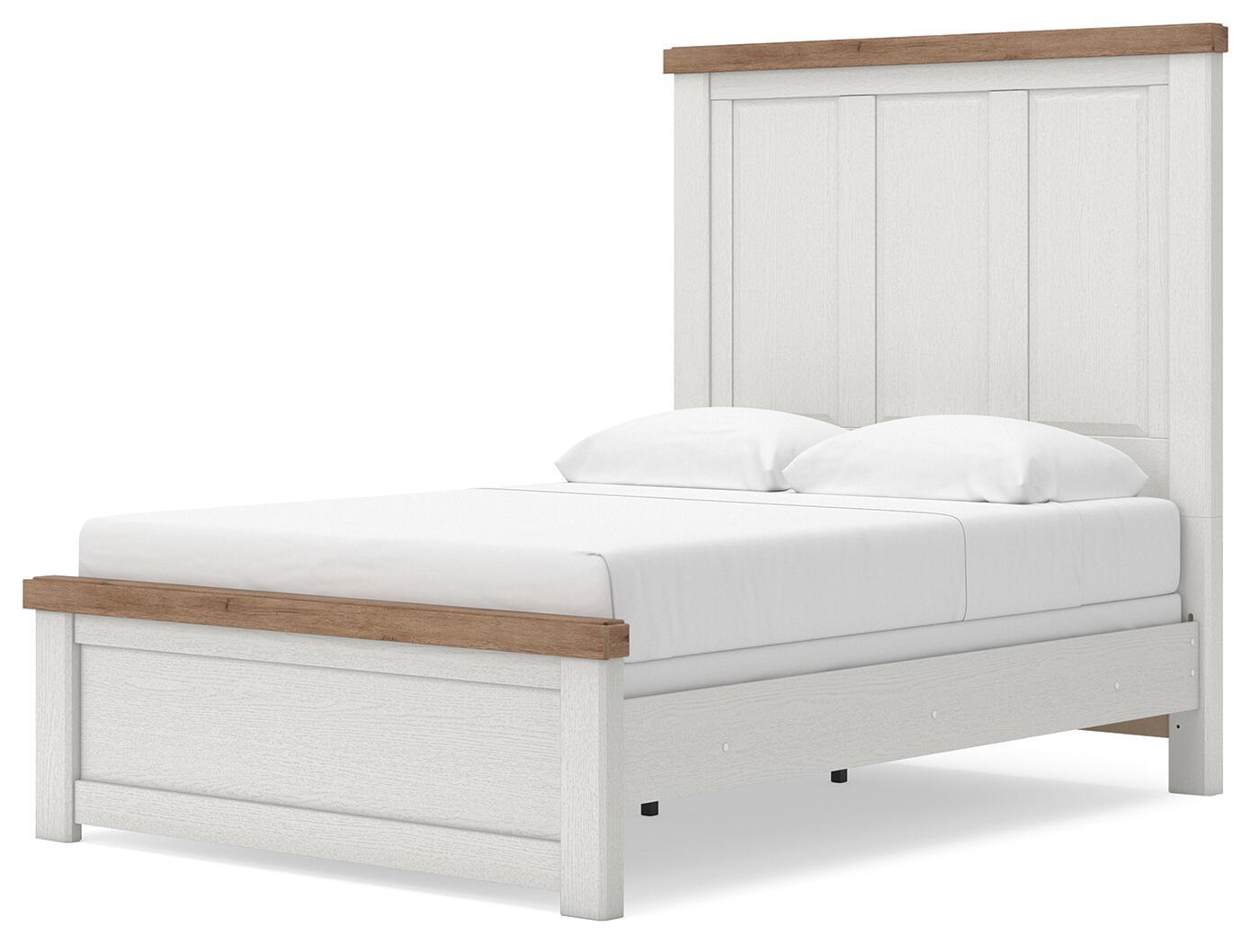 Ashley Furniture Savonport - Full Panel Bed - White / Brown - Image 6