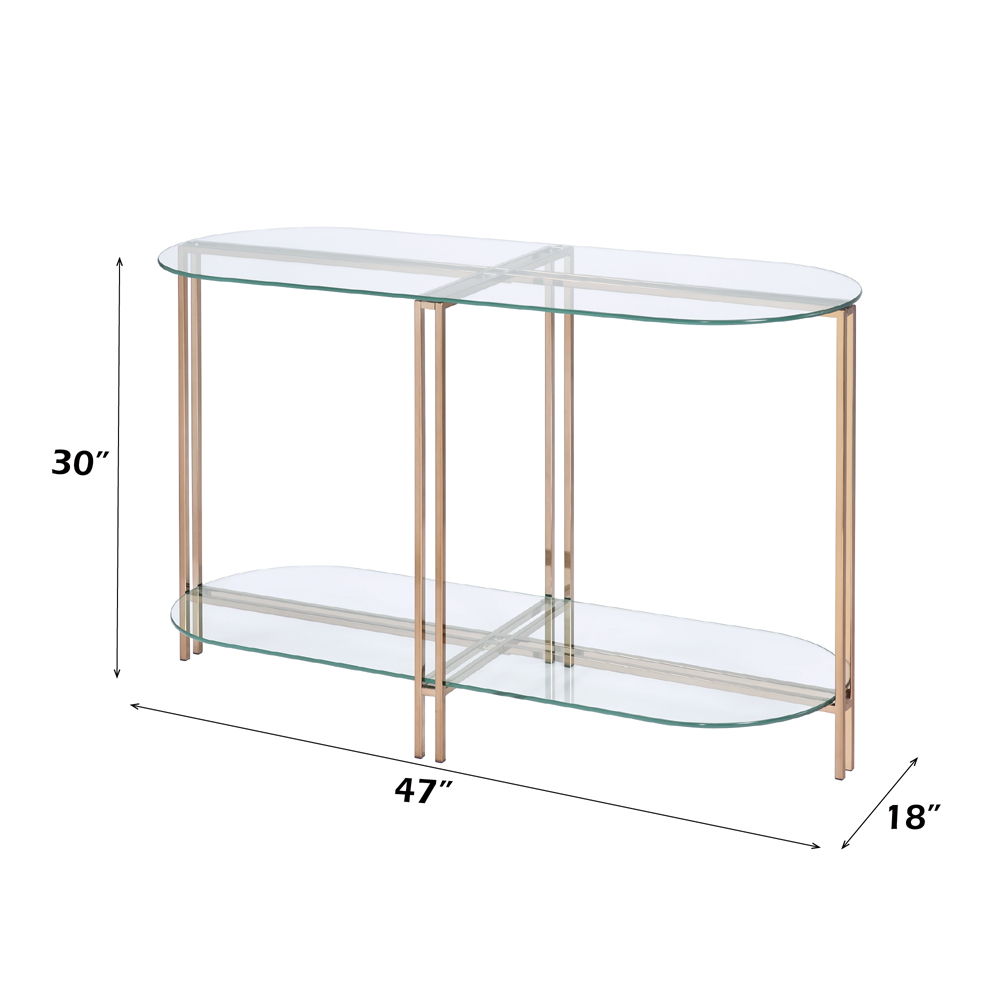 Veises - Sofa Table - Champagne, beige, view 4
