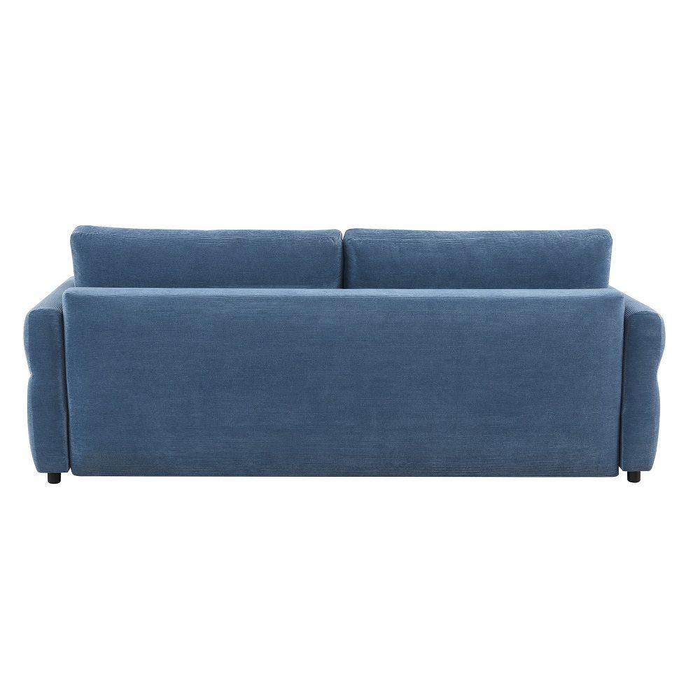 Haran - Sofa With Sleeper - Blue Fabric, blue, view 4
