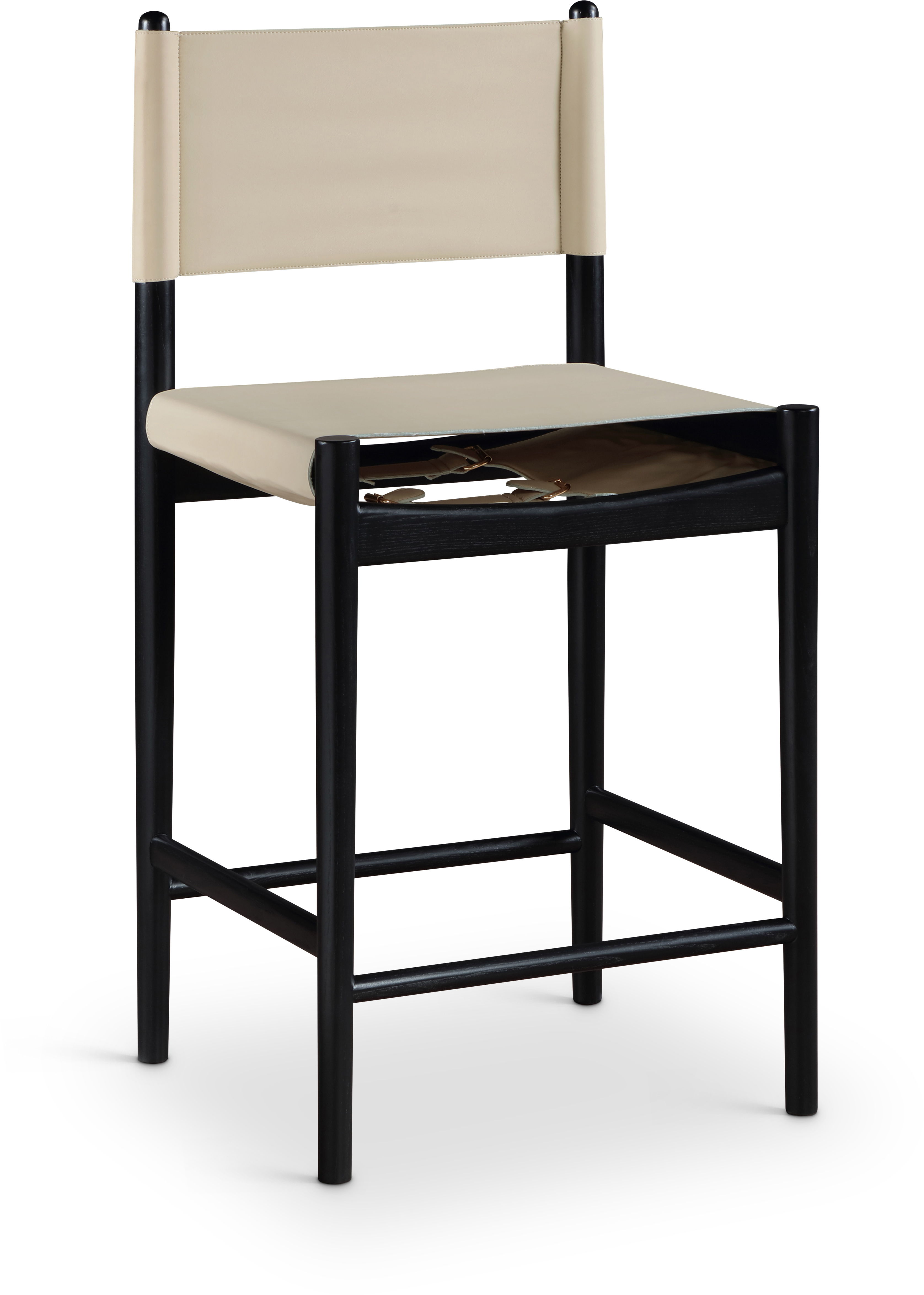 Rawlins - Vegan Leather Counter Stool - Beige