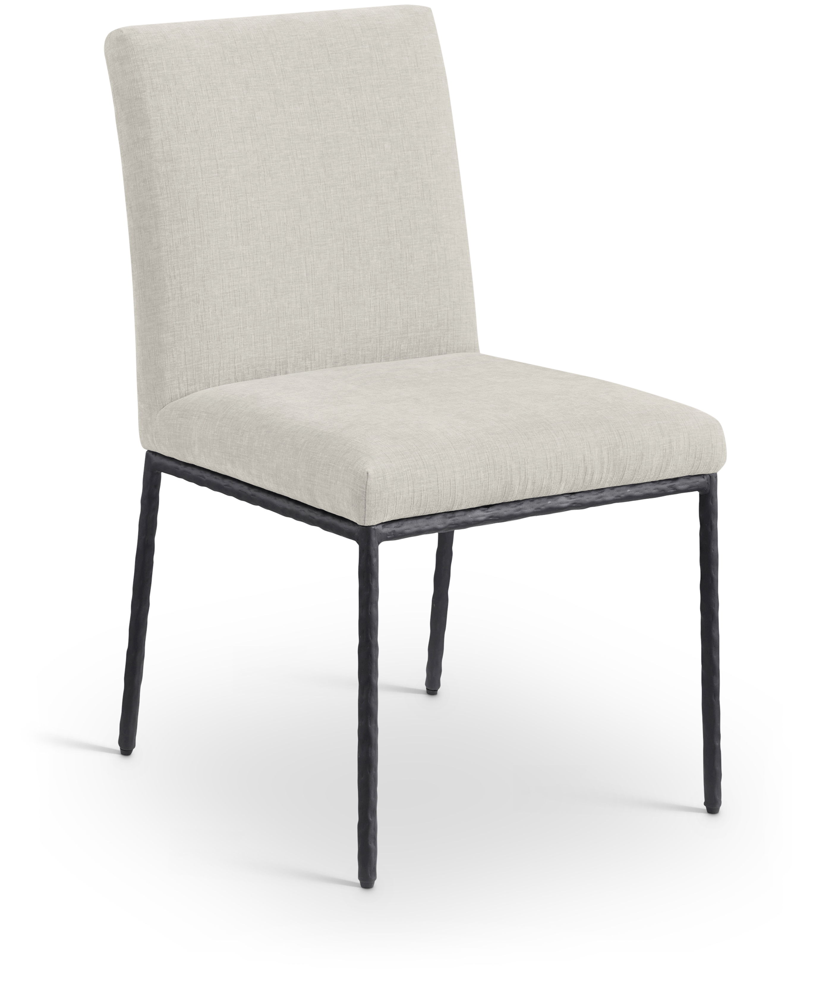 Reeves - Chenille Fabric Dining Side Chair (Set of 2) - Cream