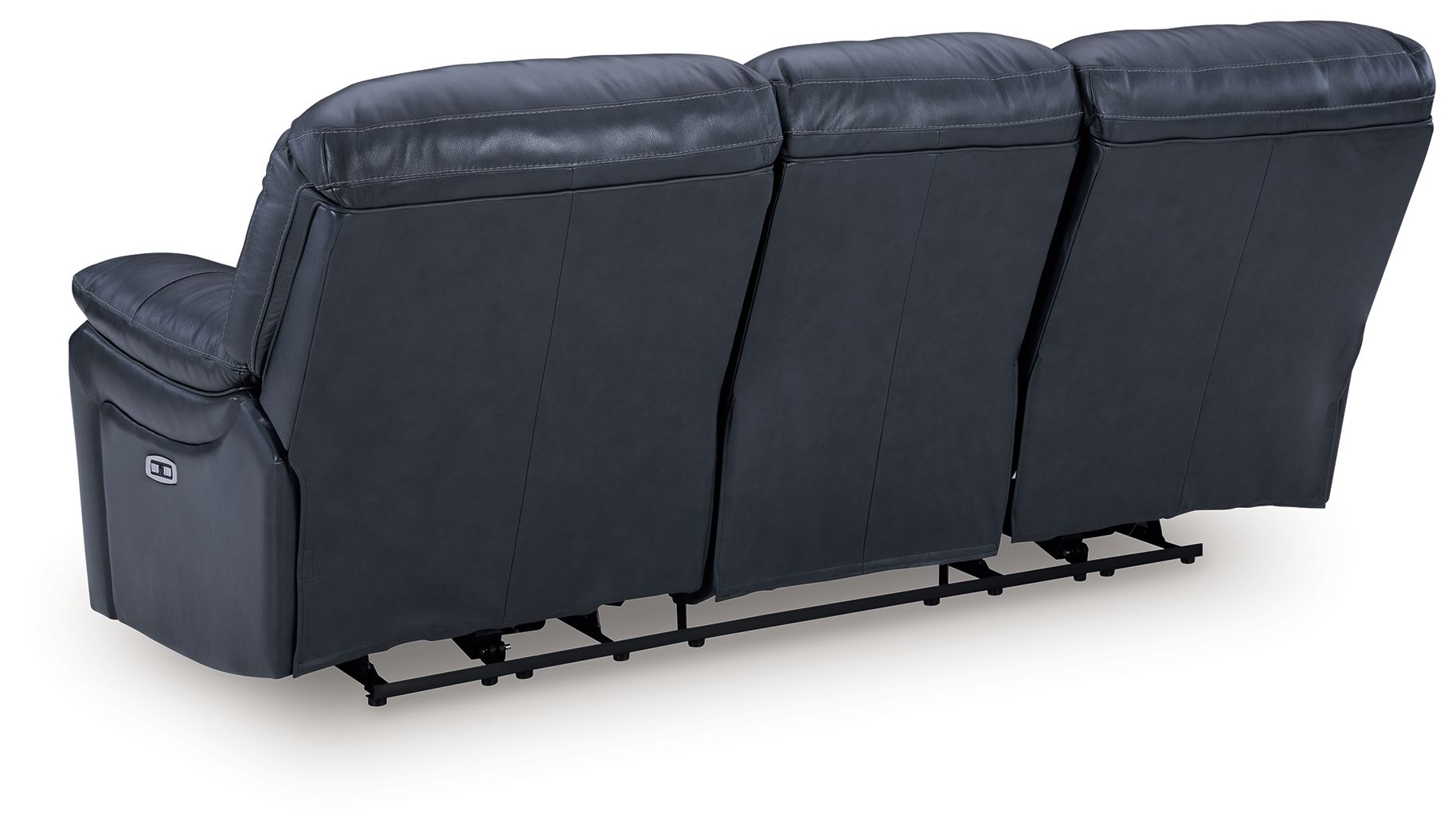 Ashley Furniture Leesworth - 3 Pc. - Power Reclining Sofa, Power Reclining Loveseat, Power Rocker Recliner - Ocean - Image 5