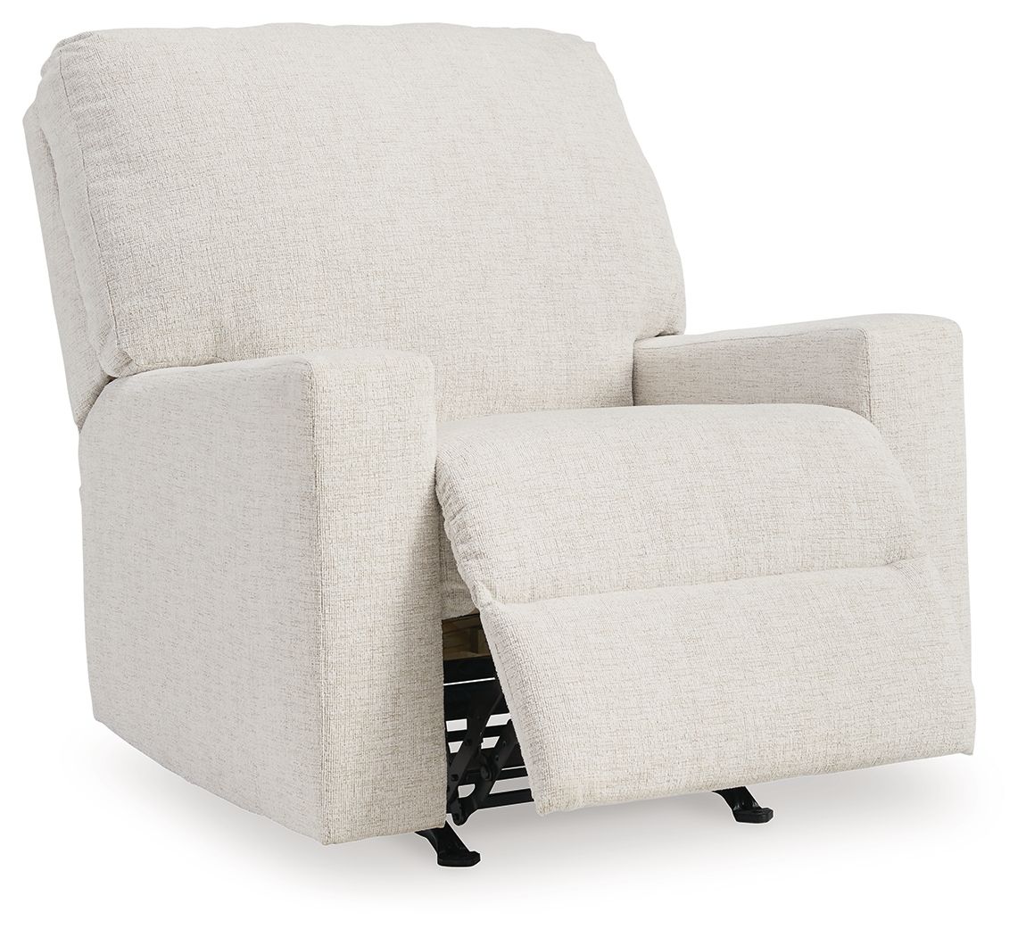 Ashley Furniture Rannis - 2 Pc. - Full Sofa Sleeper, Rocker Recliner - Snow - Image 8