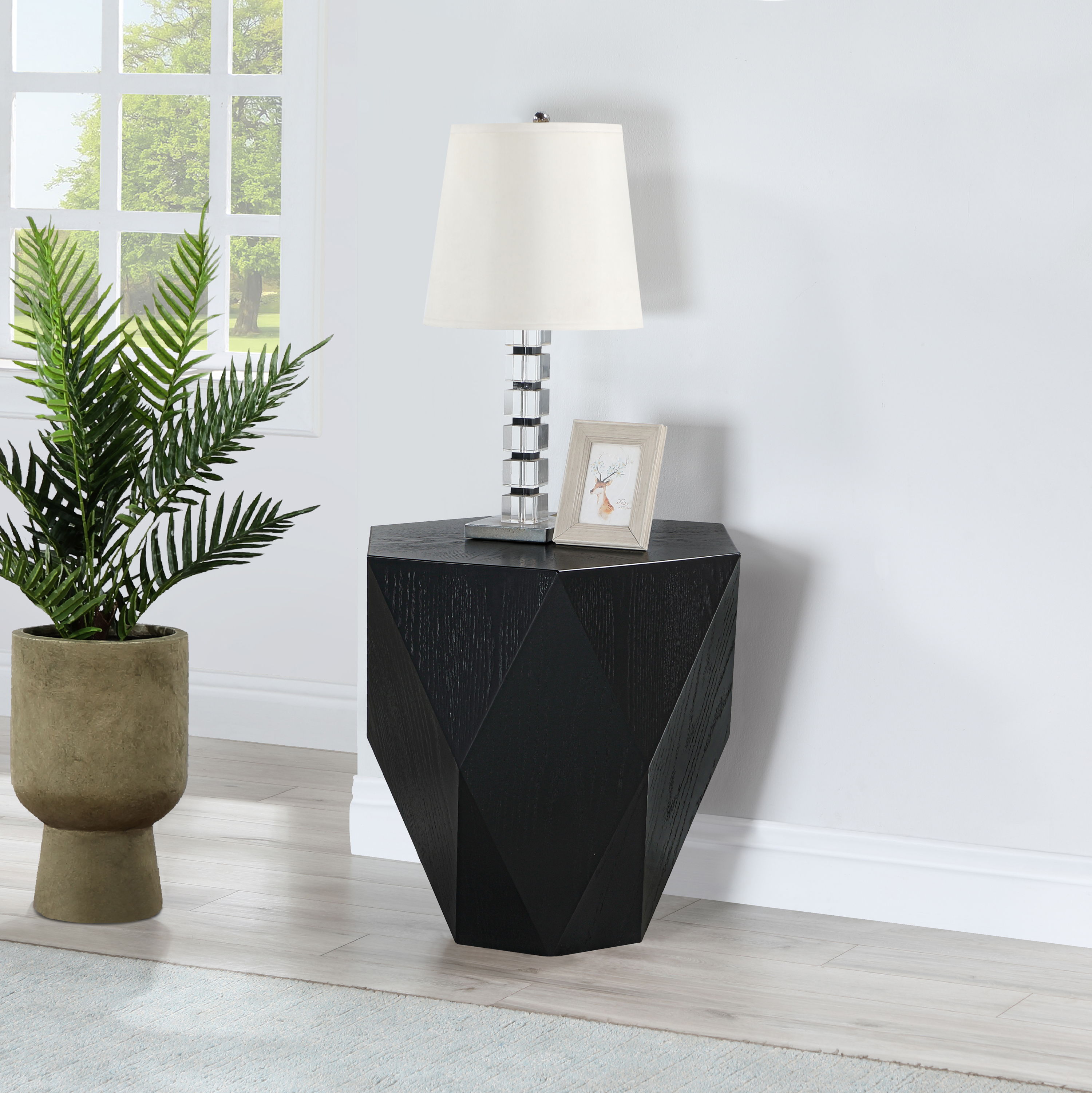 Diamante - End Table - Black