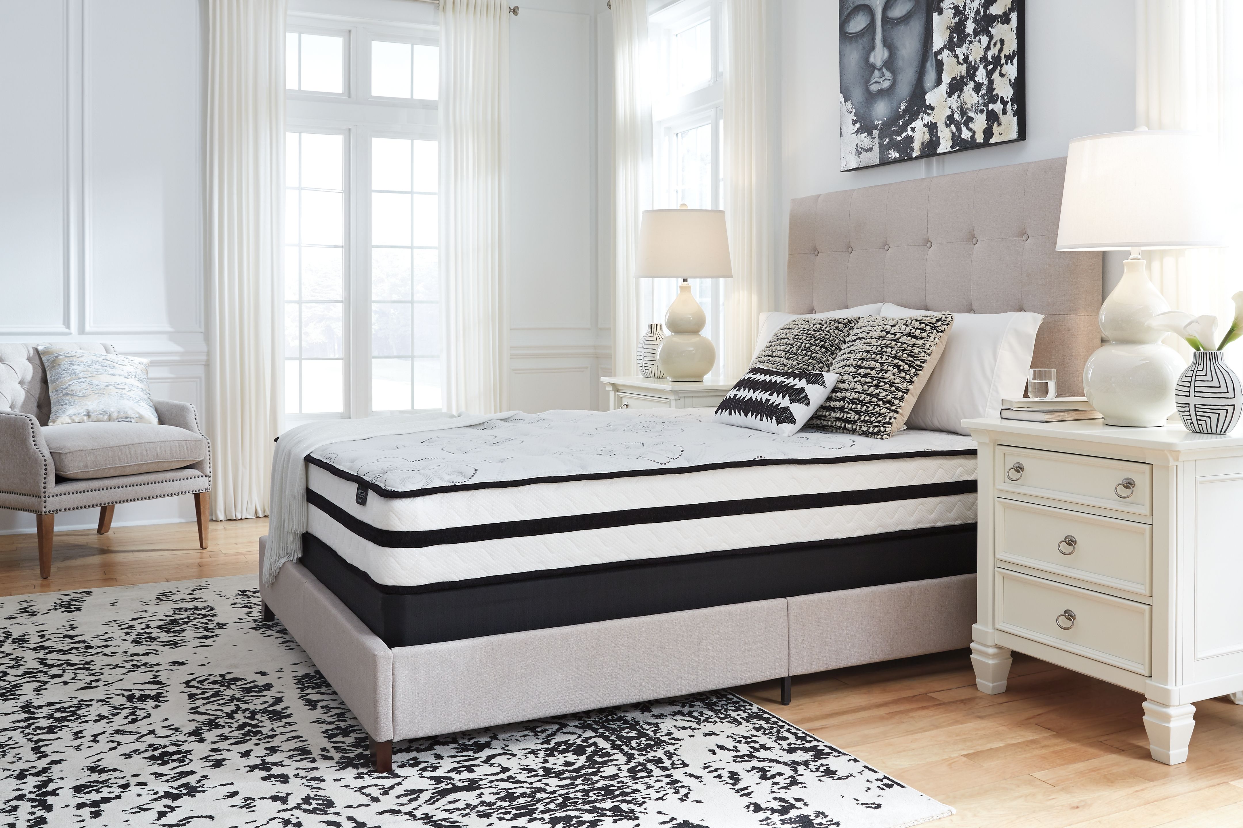 Ashley Furniture Chime 10 Inch Hybrid - 10" King Mattress - White - Image 6