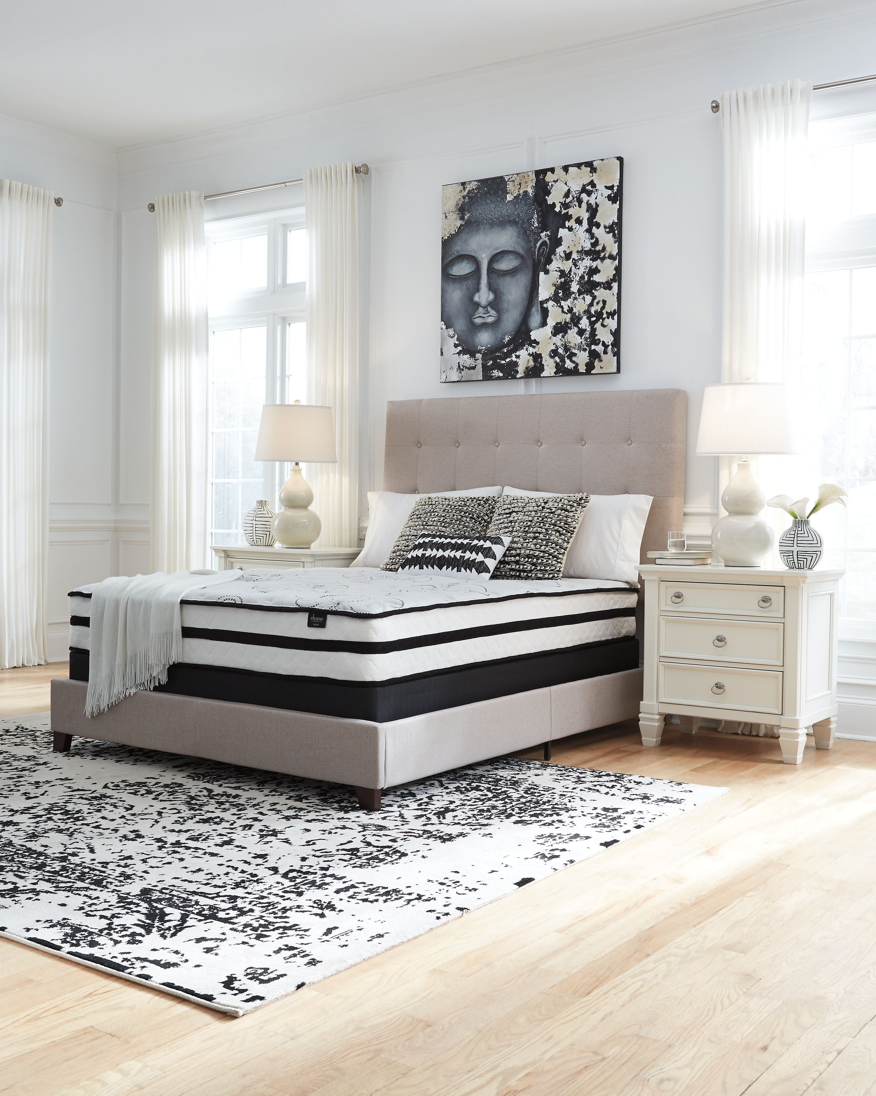 Ashley Furniture Chime 10 Inch Hybrid - 10" King Mattress - White - Image 12