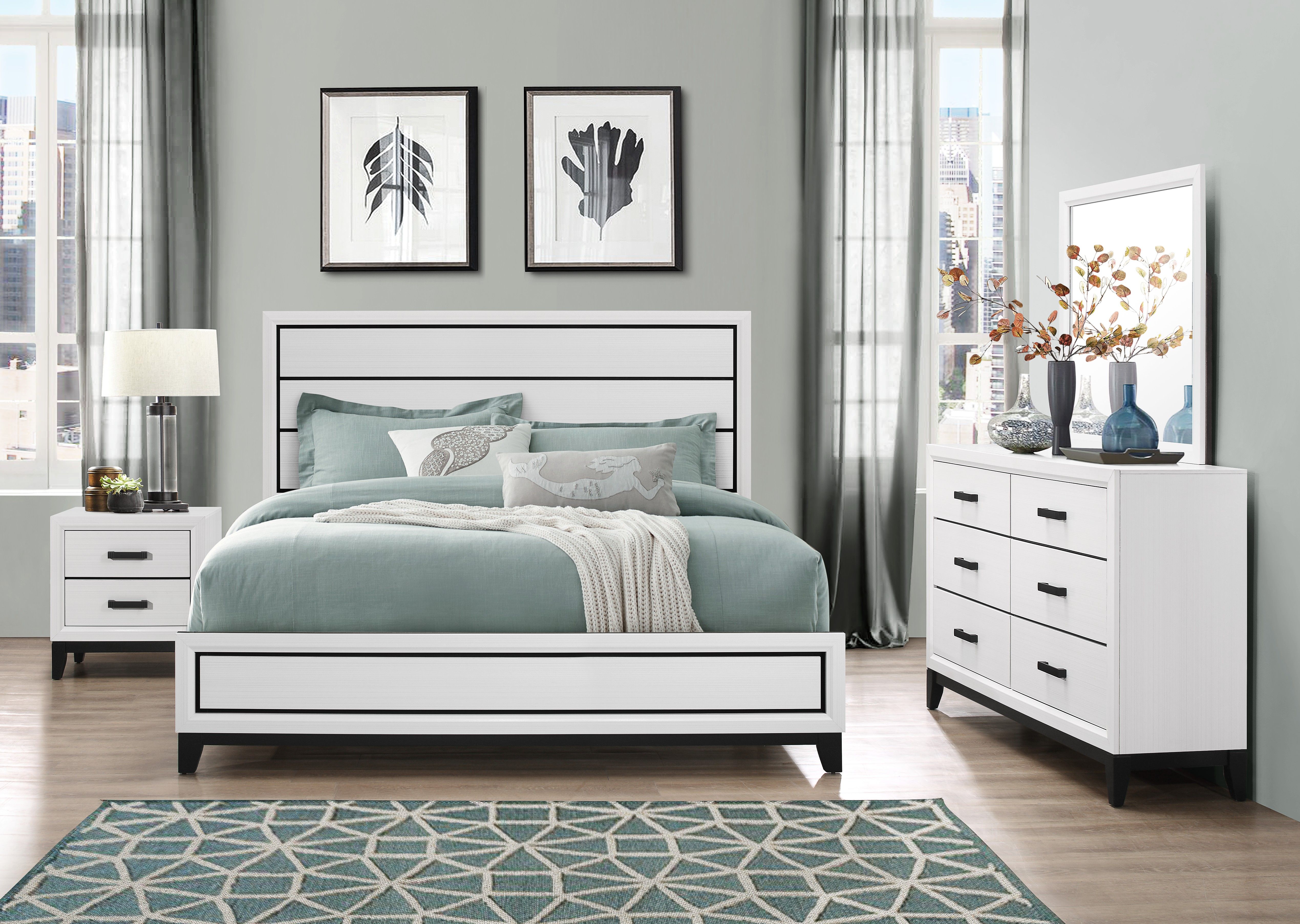 Queen · 4 Pc · Queen Bed, Dresser, Mirror, Nightstand