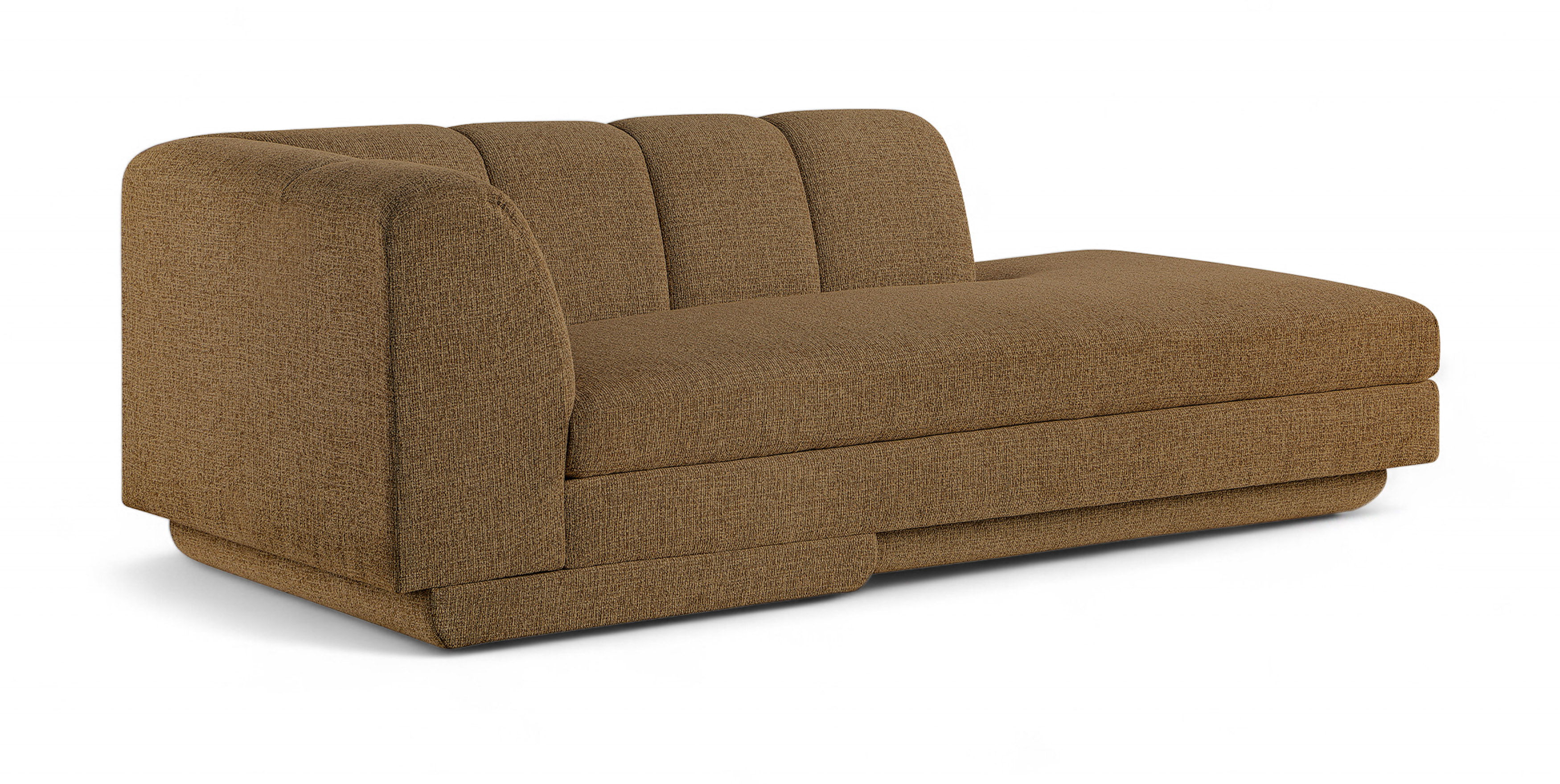 Fabric Upholstered Left Arm Chaise
