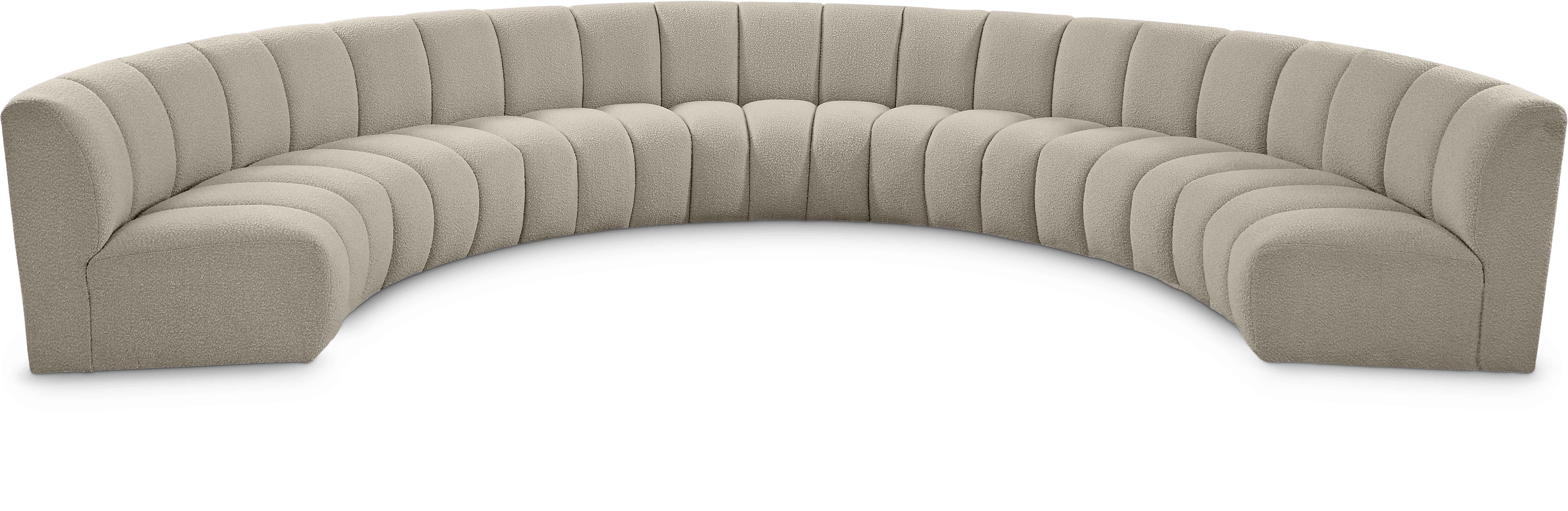 Infinity - 7 Piece Modular Sectional - Light Brown