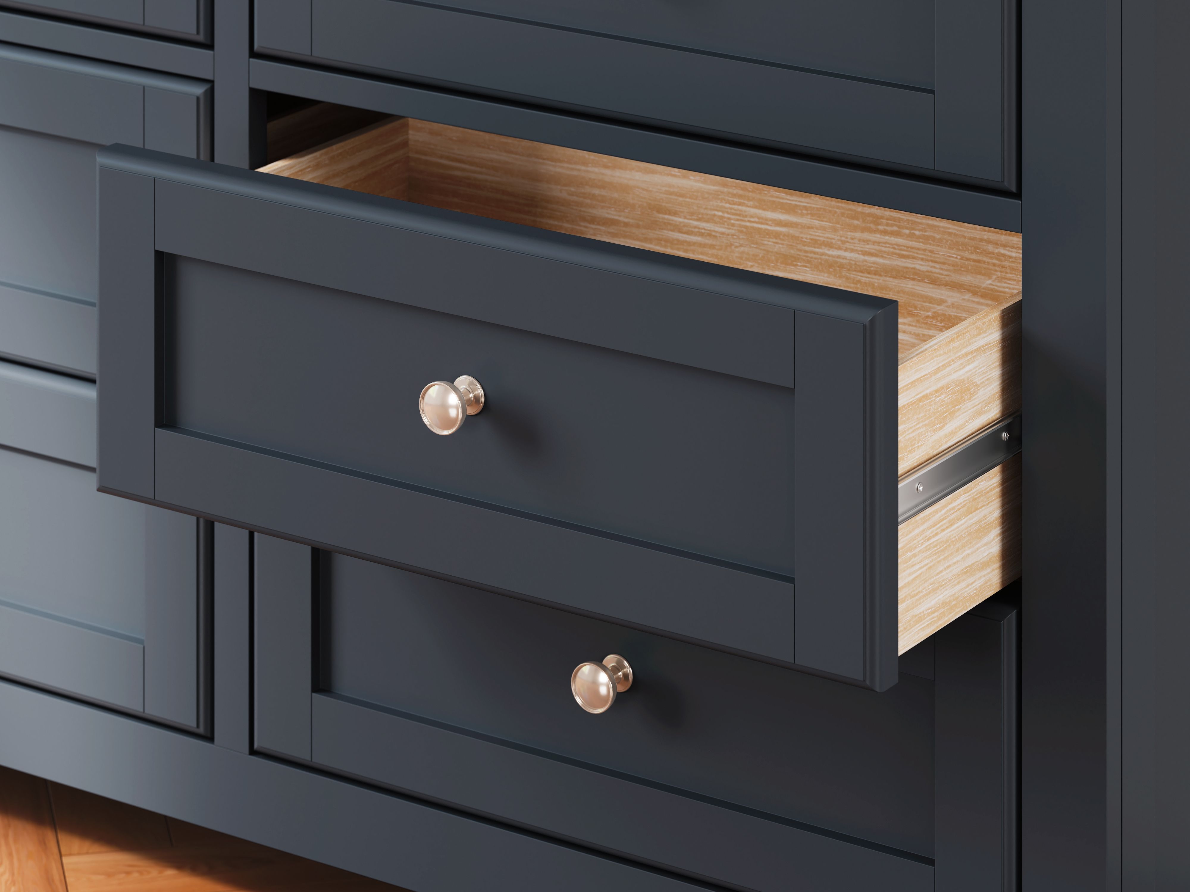 Ashley Furniture Landocken - Dresser - Brown / Blue - Image 11