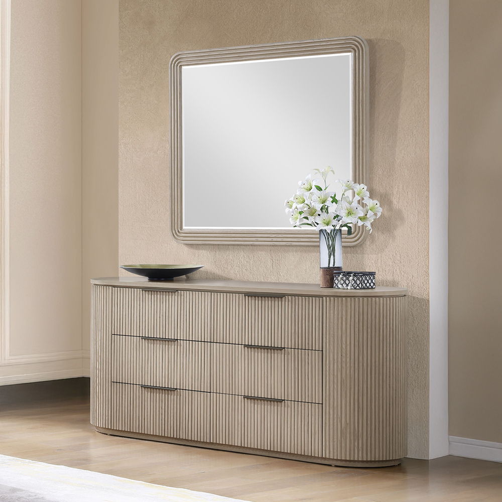 Leanna - Dresser - Light Oak, light brown, view 4