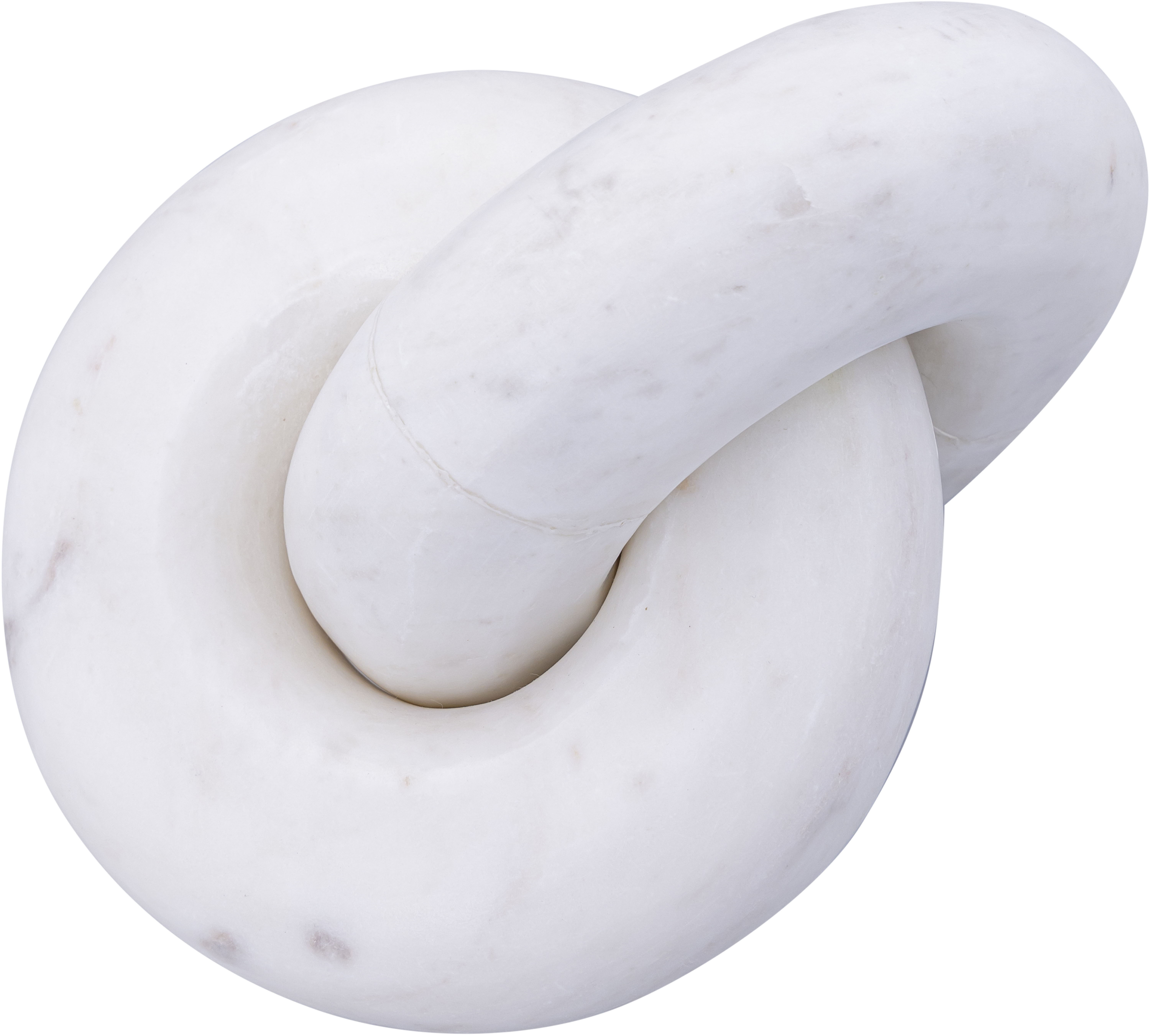 Knot - Marble Decorative - White