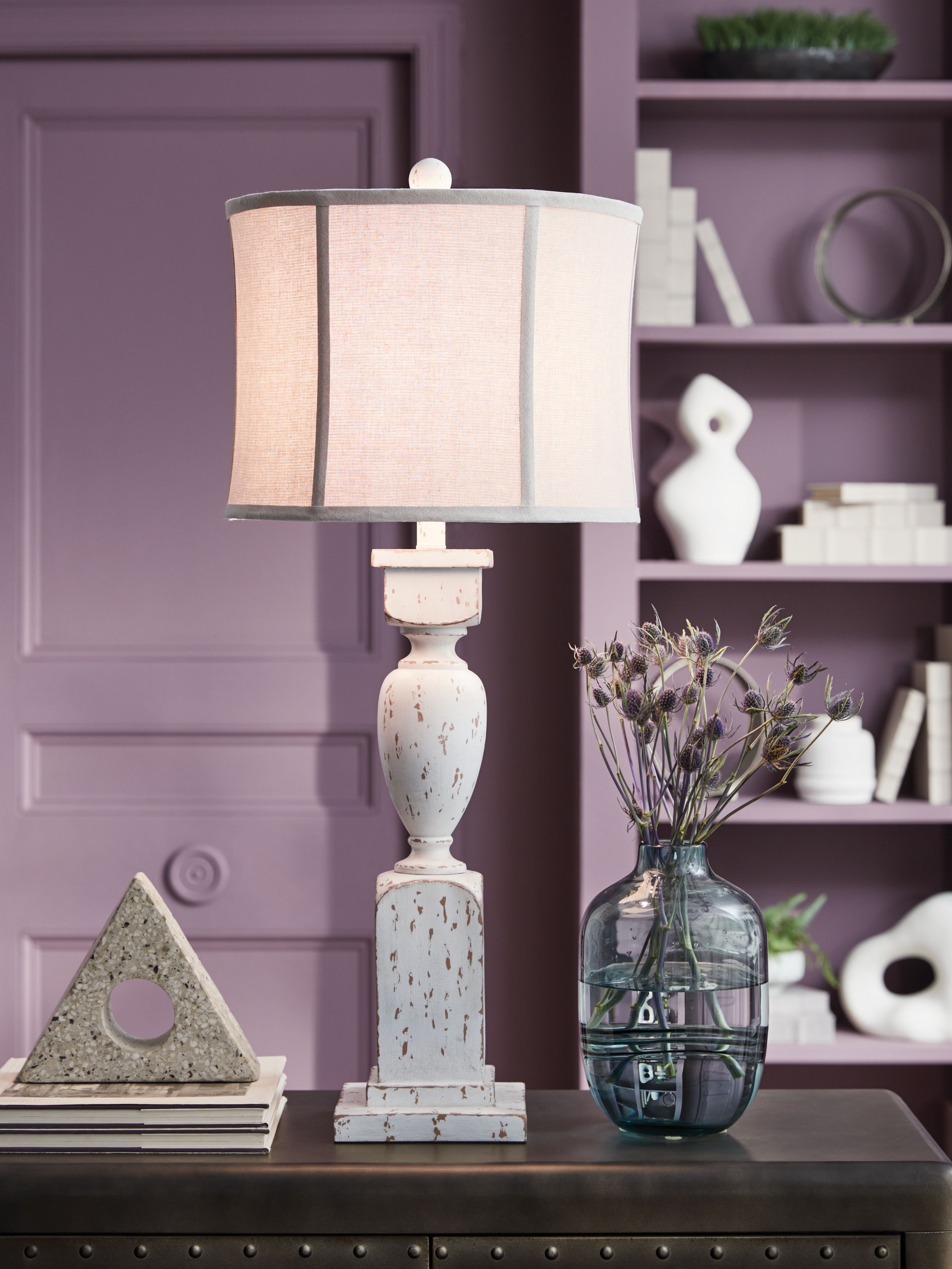 Ashley Furniture Madsbrook - Poly Table Lamp - Antique White - Image 2