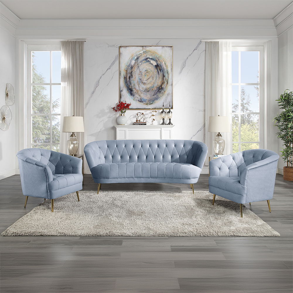 Bayram - Sofa - Light Gray Velvet, light gray, view 7