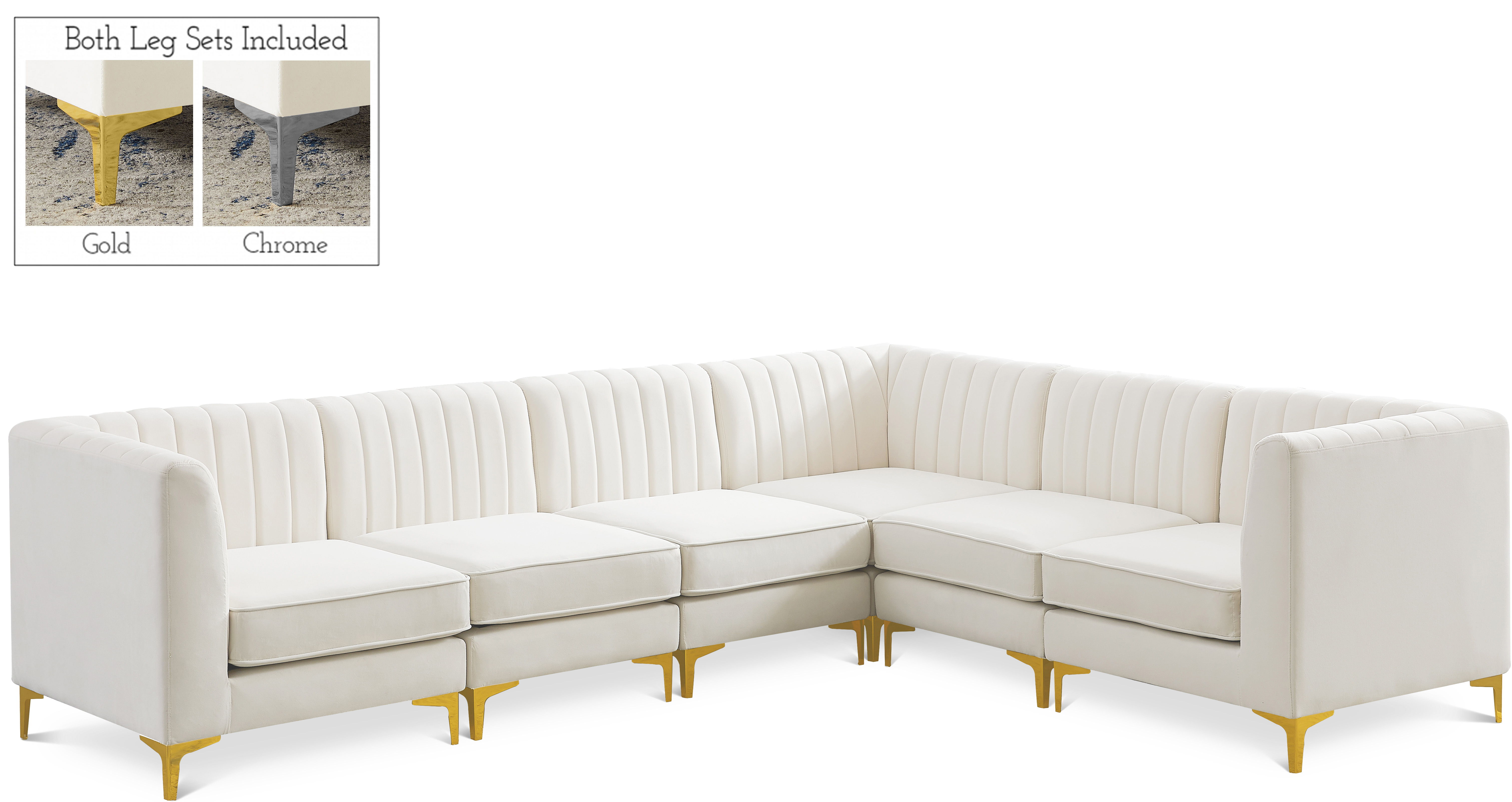 Alina - 6 Piece Modular Sectional - Cream