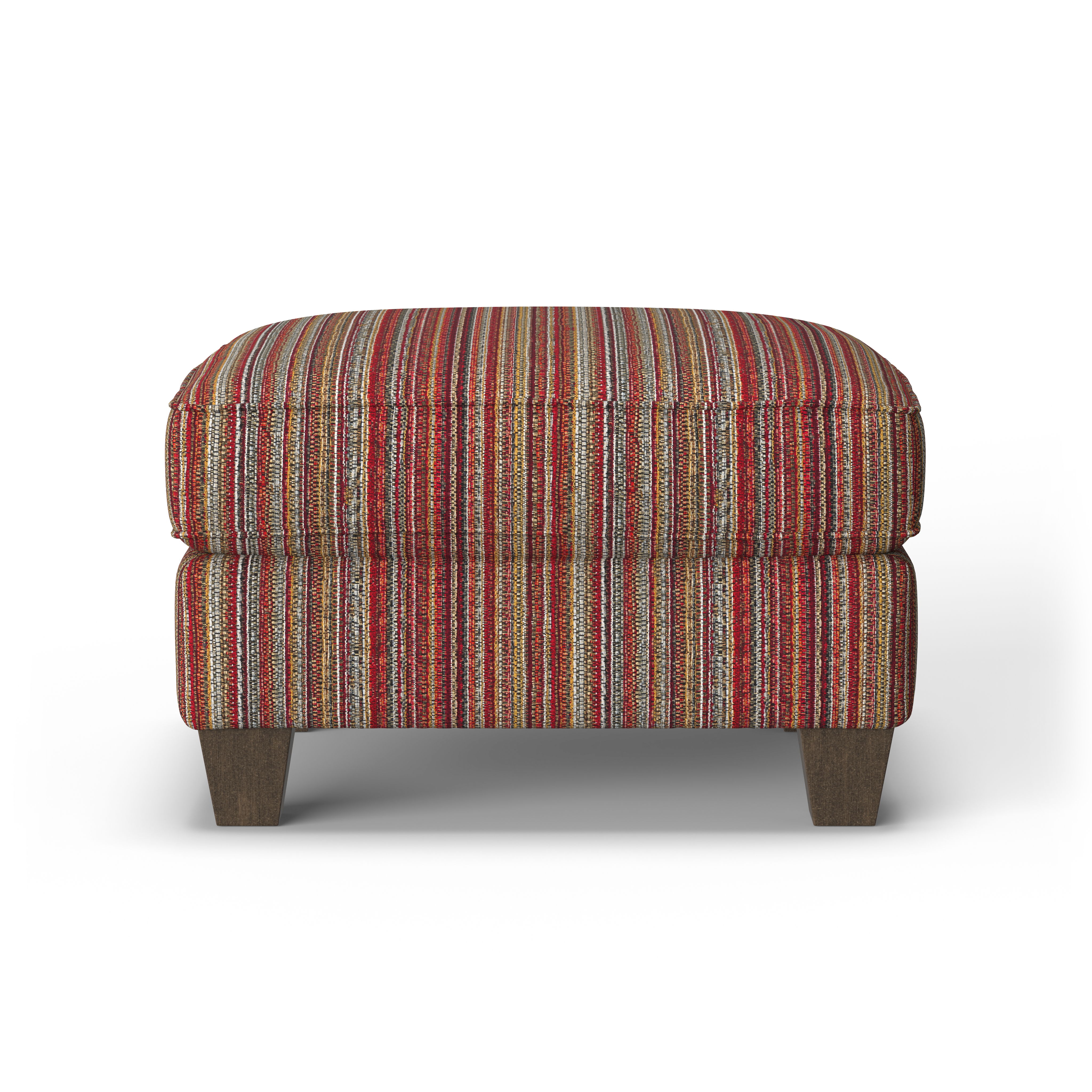 Dana - Fabric Ottoman, red, view 7