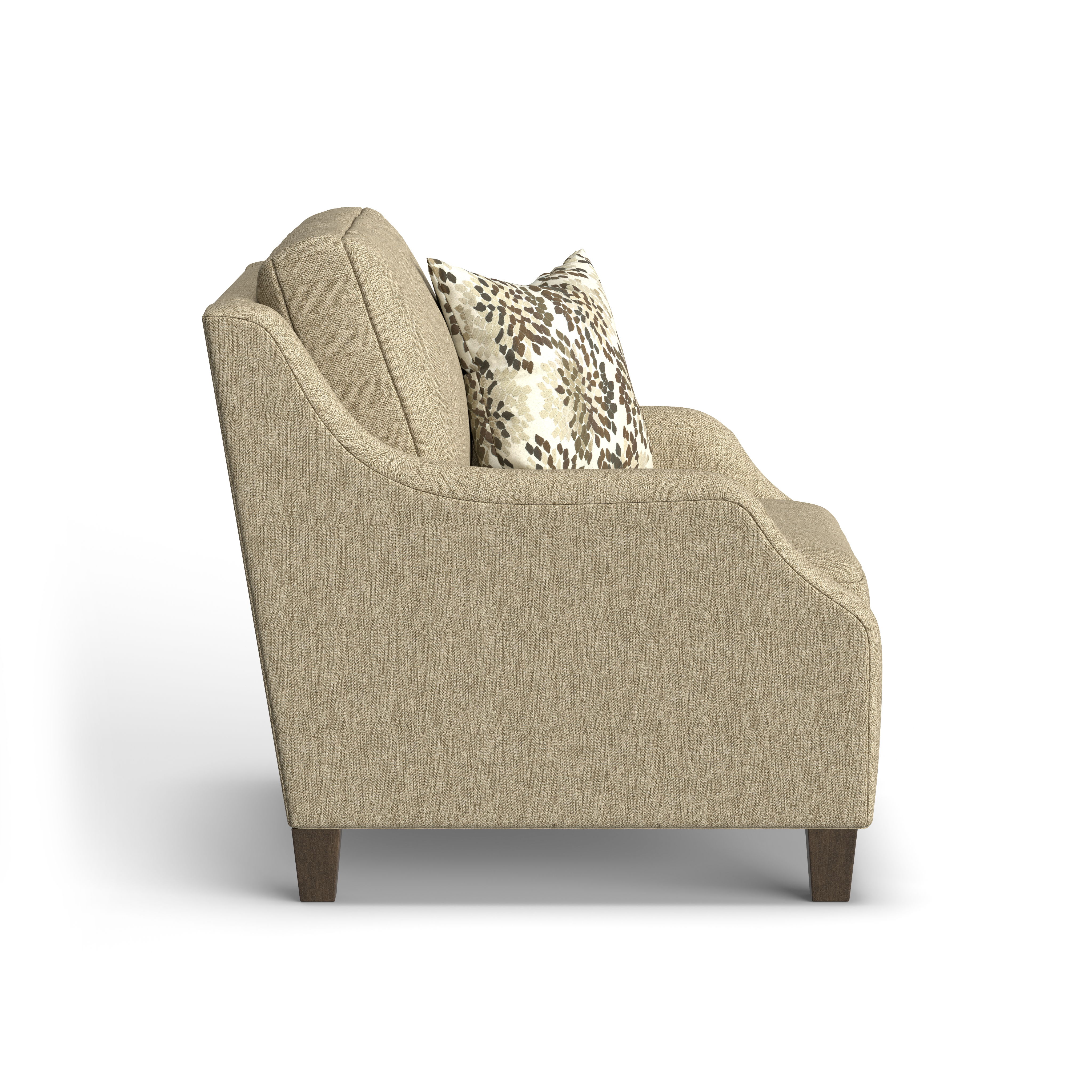 Gianna - Fabric Chair, dark brown, view 7
