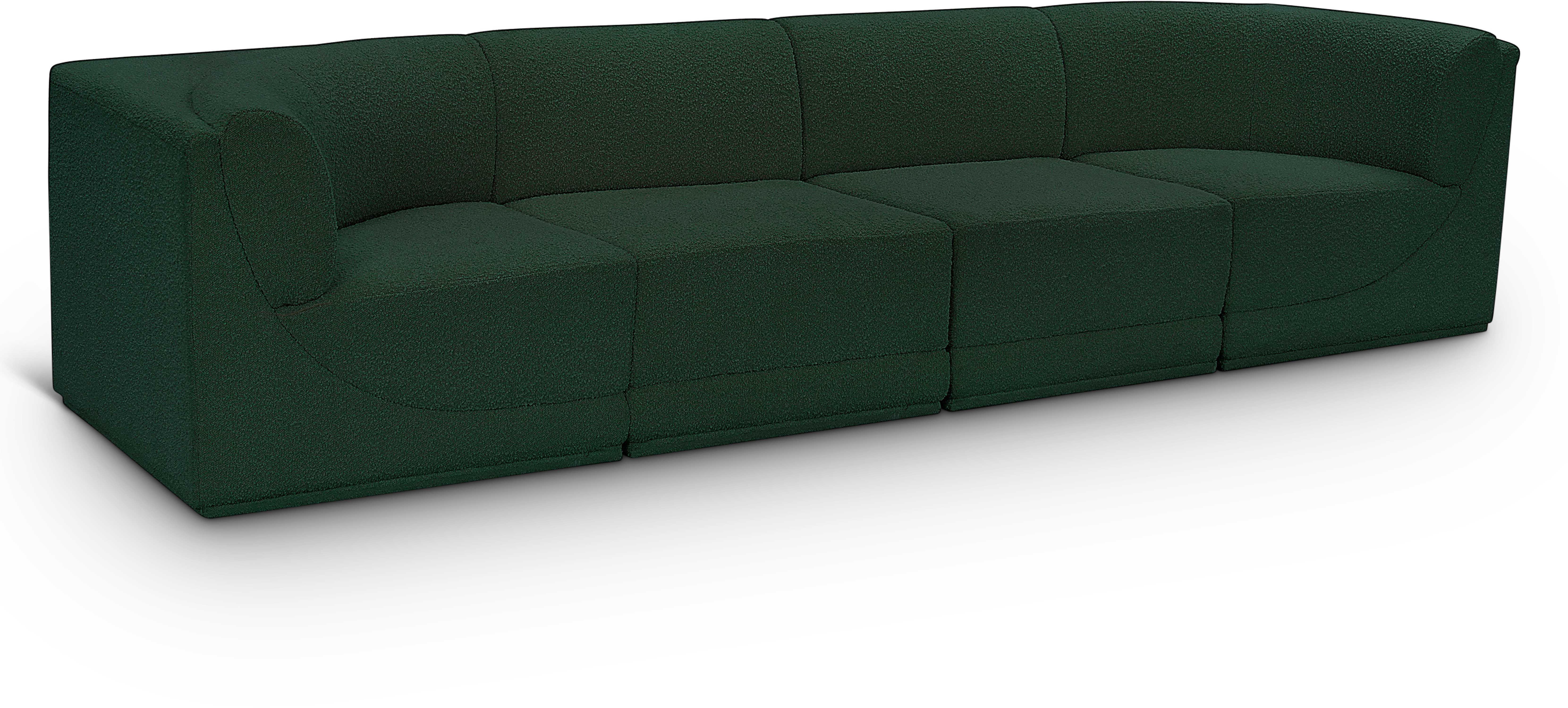 Ollie - 4 Seat Modular Sofa - Green