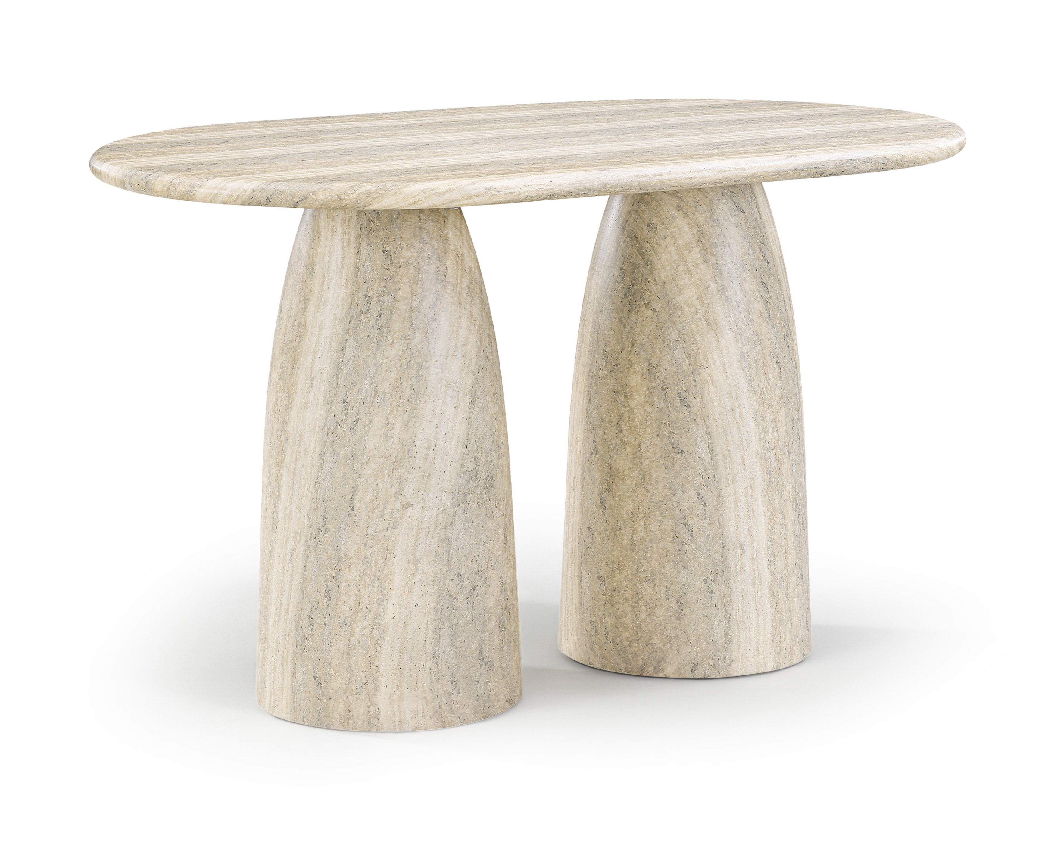 Cosenza - Concrete Indoor / Outdoor Counter Height Table (3 Boxes) - Travertine