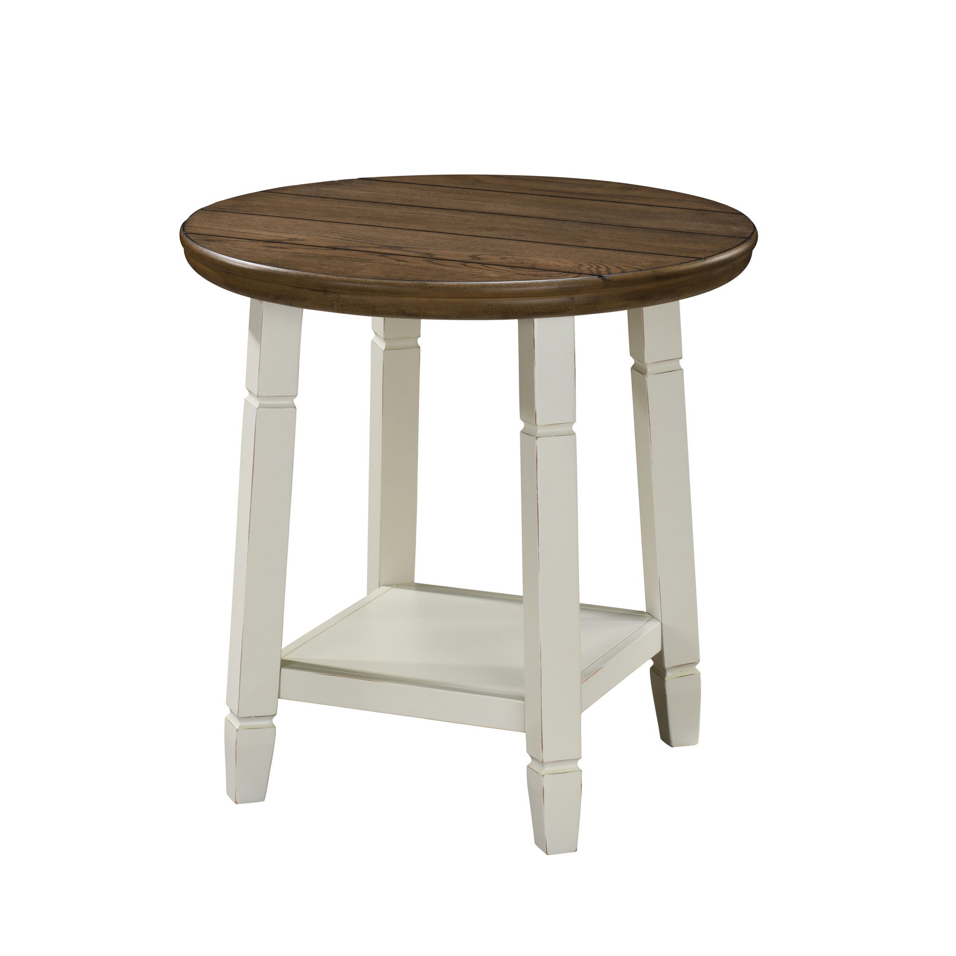Flaherty - 3 Piece Occasional Set (1 Coffee & 2 End Tables) - Brown / White, dark brown, view 5
