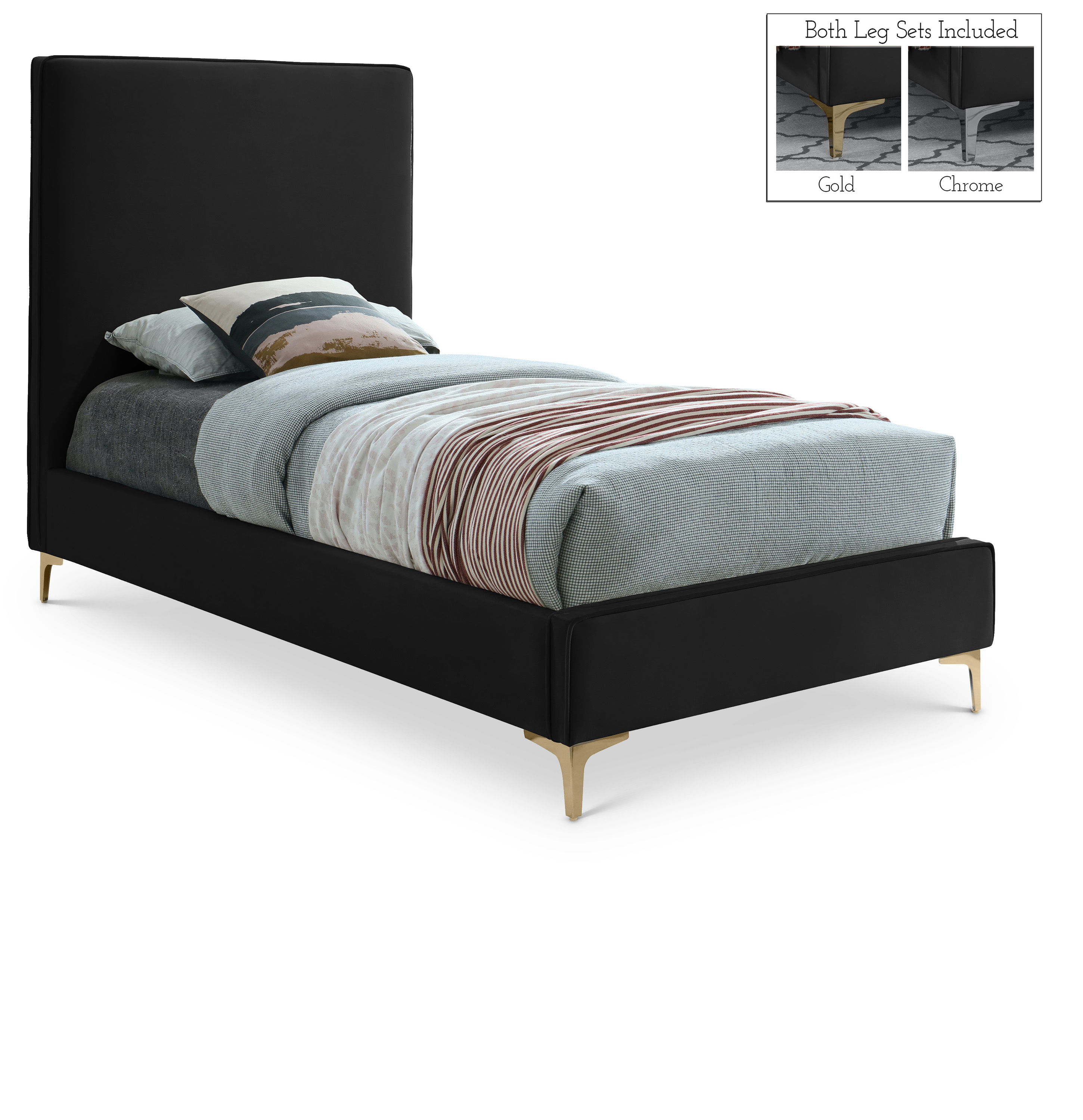 Geri - Twin Bed - Black