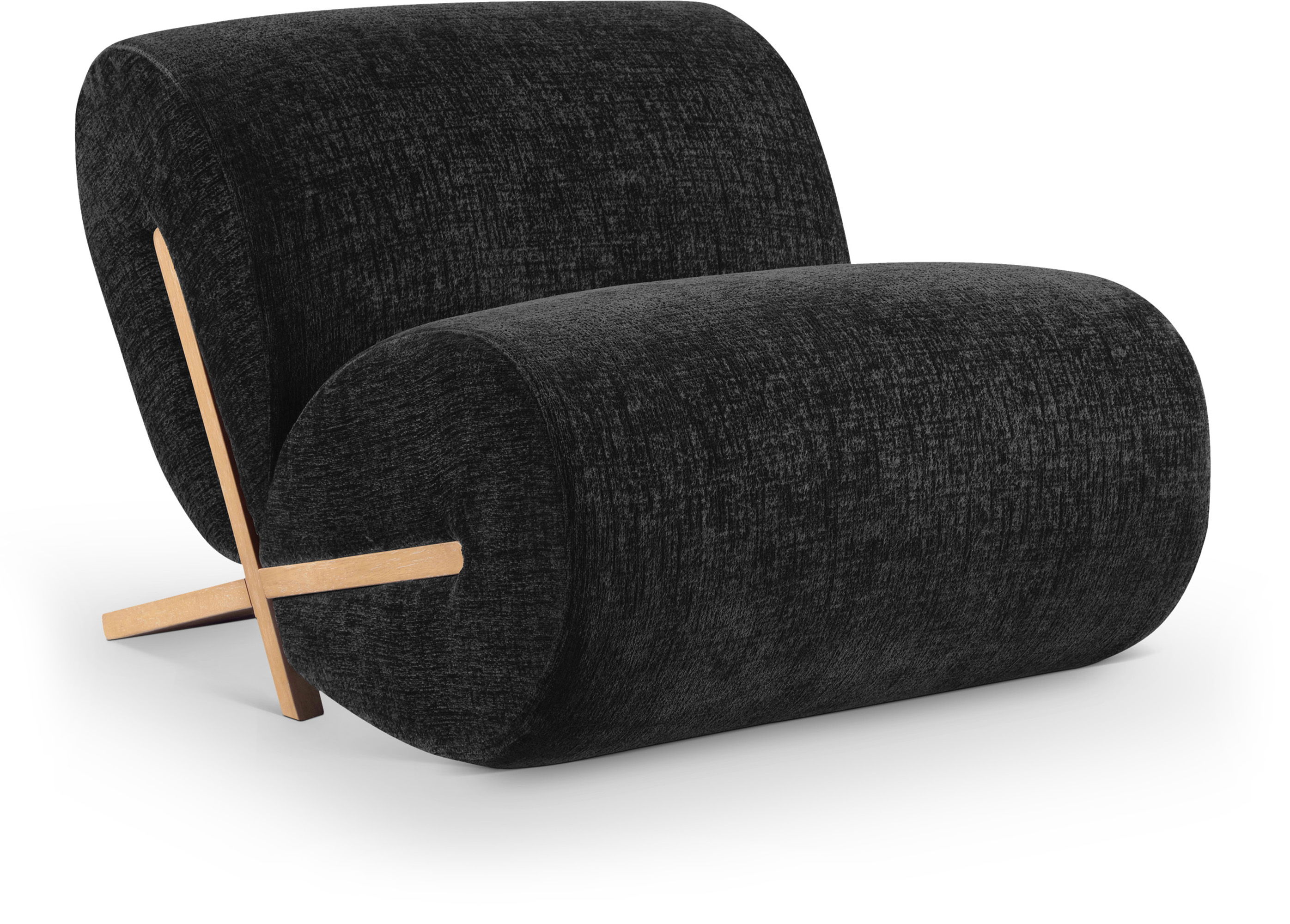 Akira - Fabric Accent Chair - Black