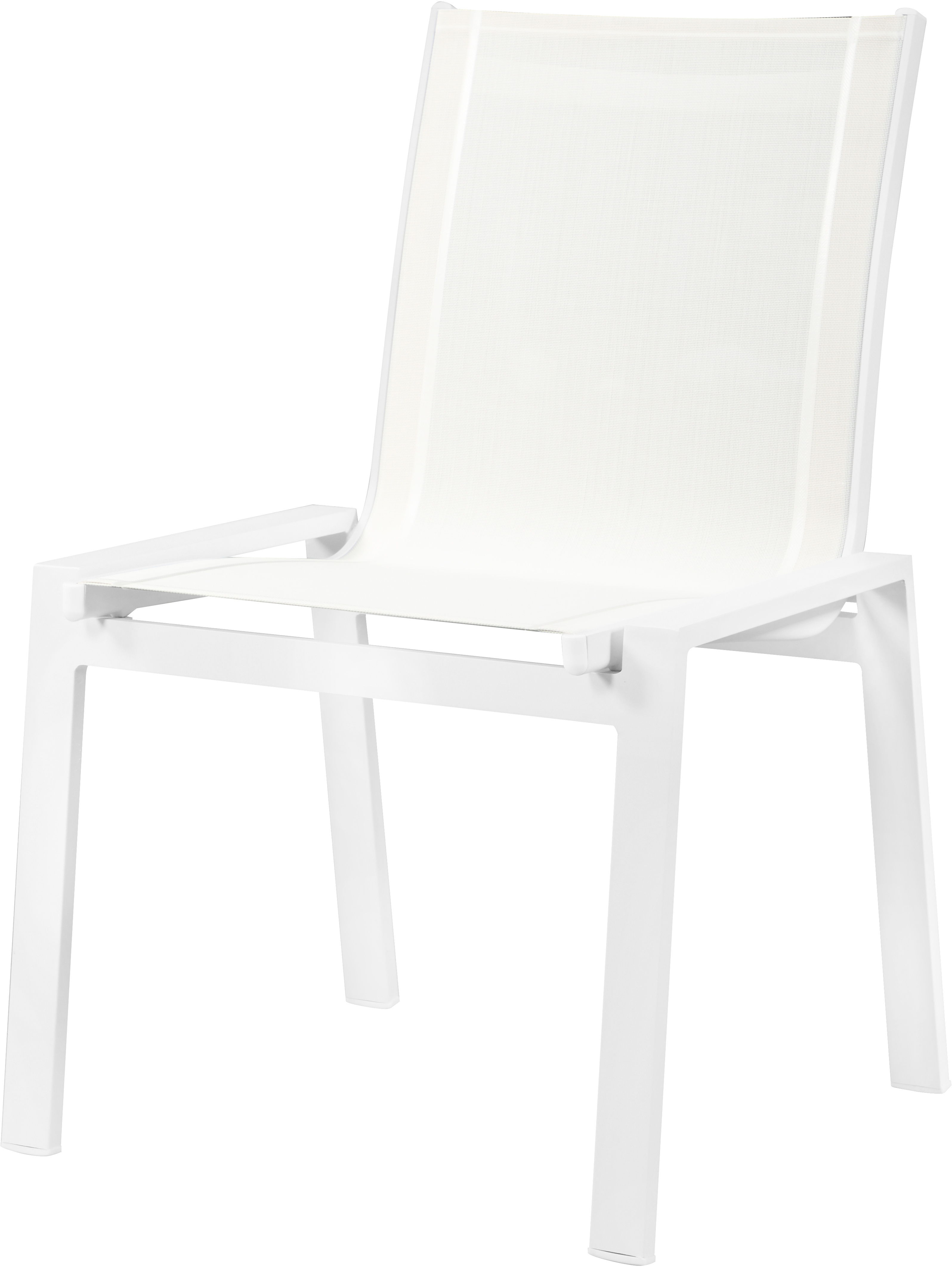 Nizuc - Outdoor Patio Dining Chair With White Frame (Set of 2) - White