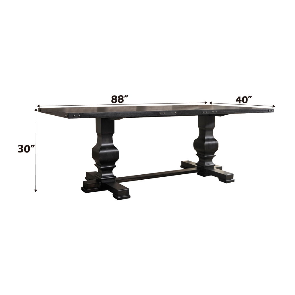 Morland - Dining Table - Vintage Black, black, view 6