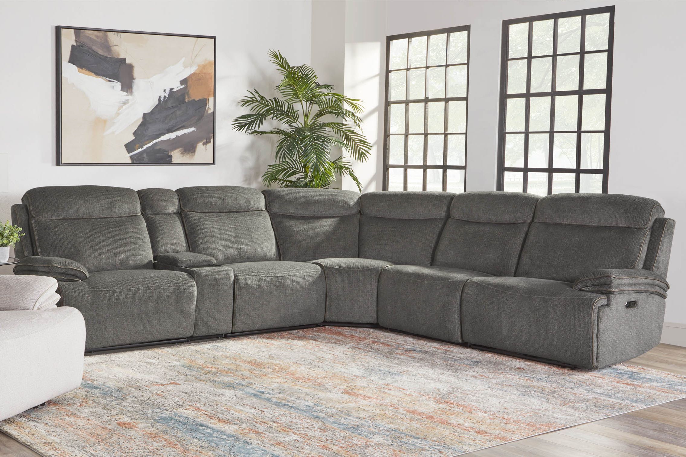 Alpine - 6 Piece Package Sectional - Midnight Image
