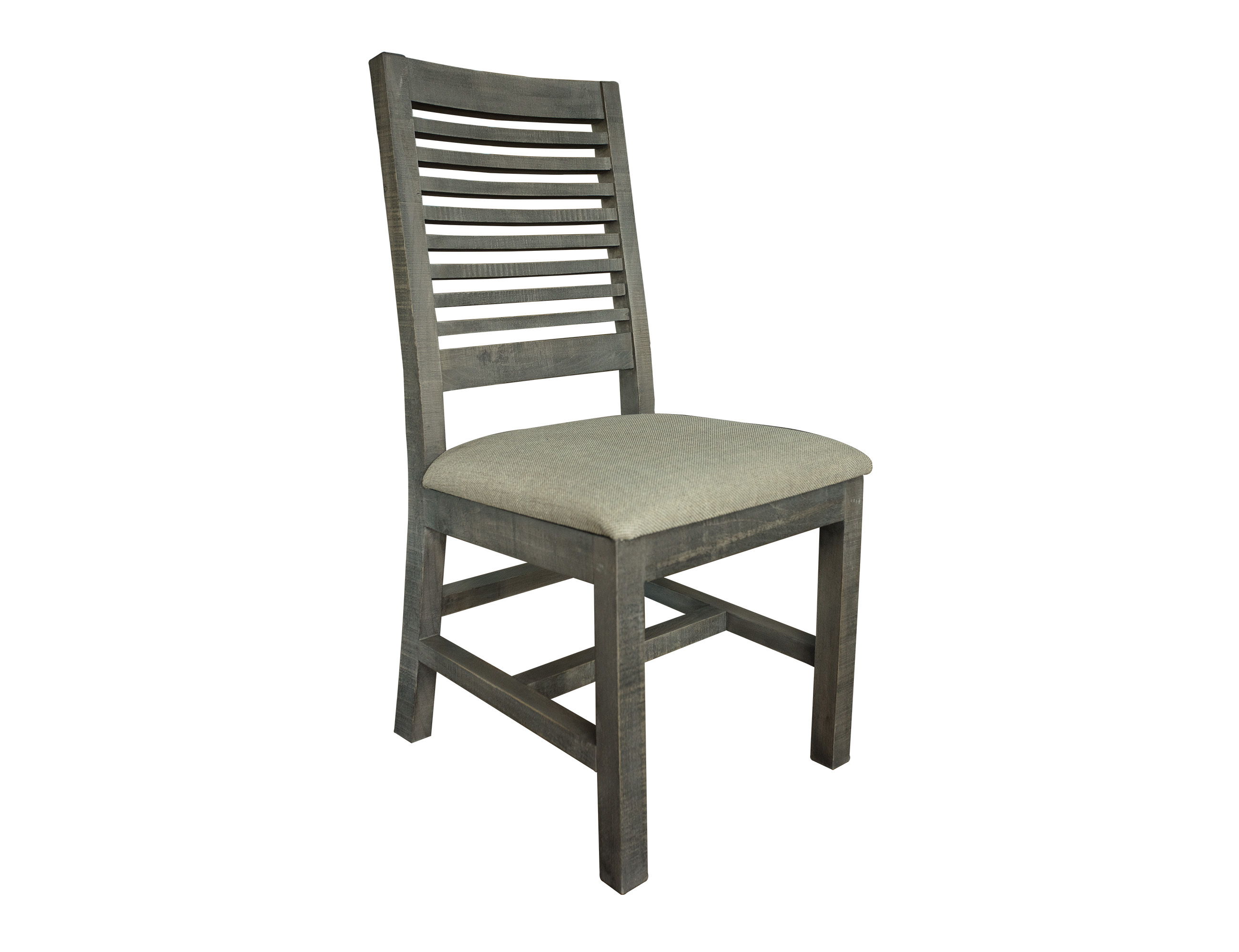 International Furniture Direct Stone - Chair Ladder Backrest (Set of 2) - Weathered Gray