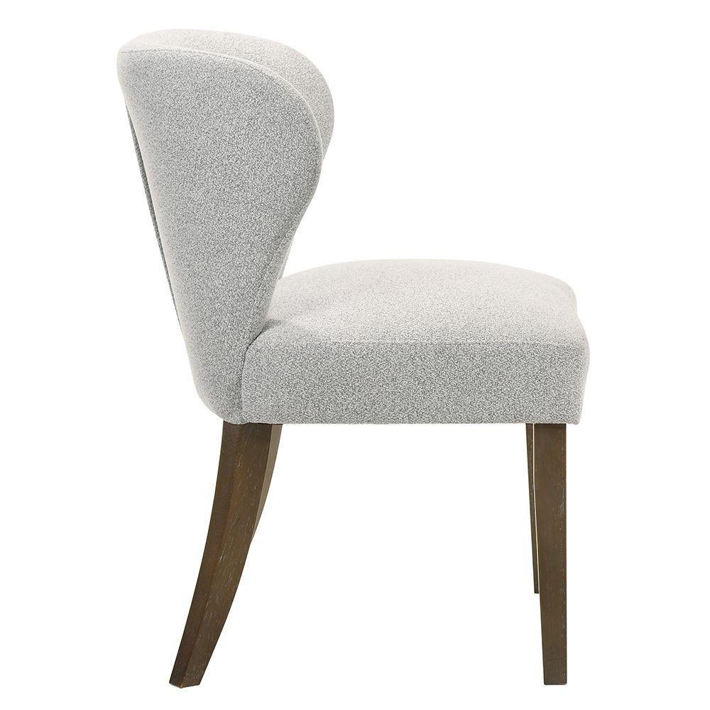 Dillon - Side Chair (Set of 2) - Gray / Walnut, gray, view 3