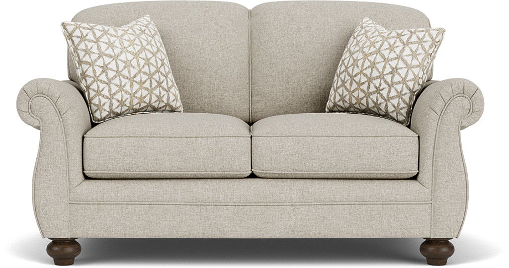 Winston - Fabric Loveseat, light gray, view 4