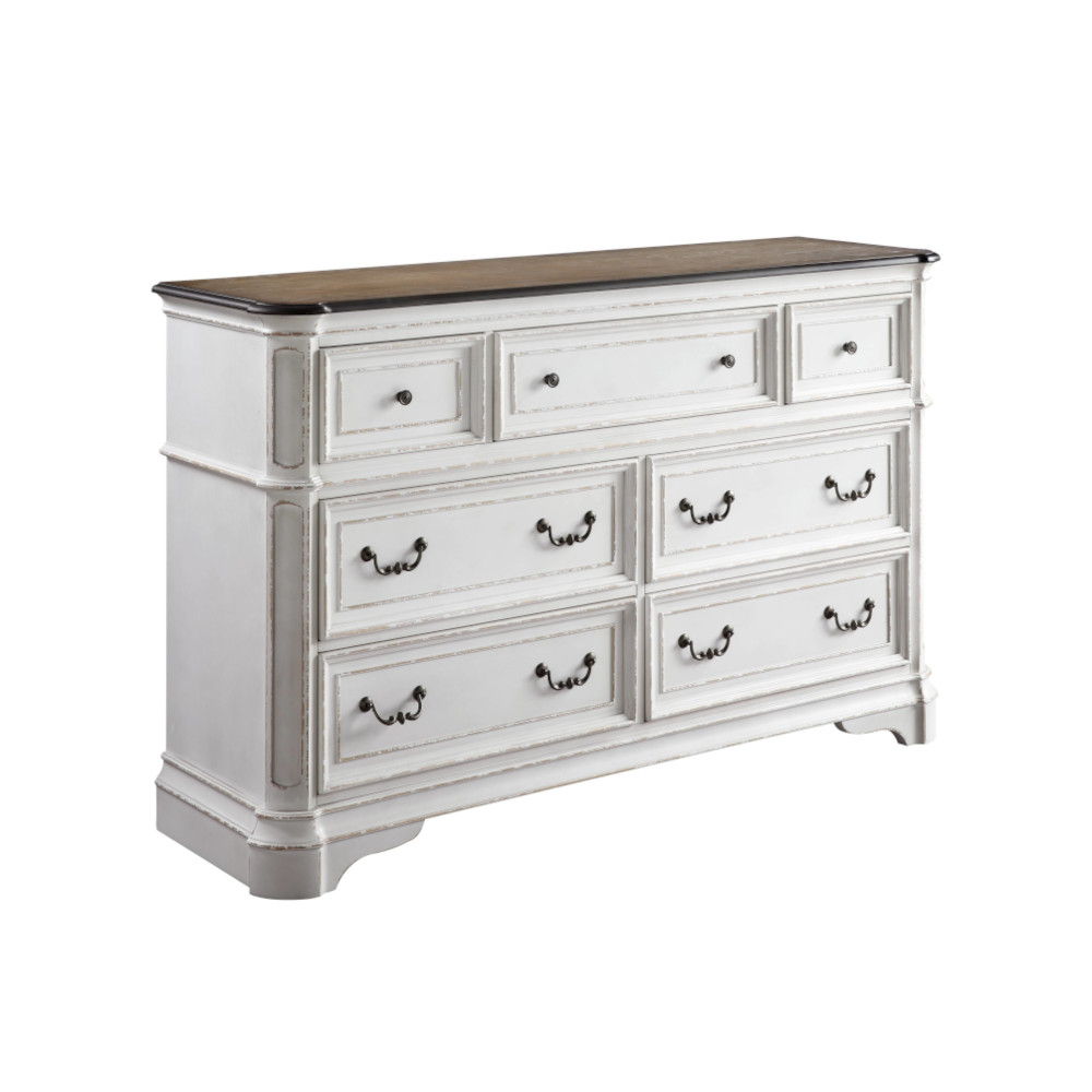 Florian - Dresser - Antique White & Oak, white, view 2