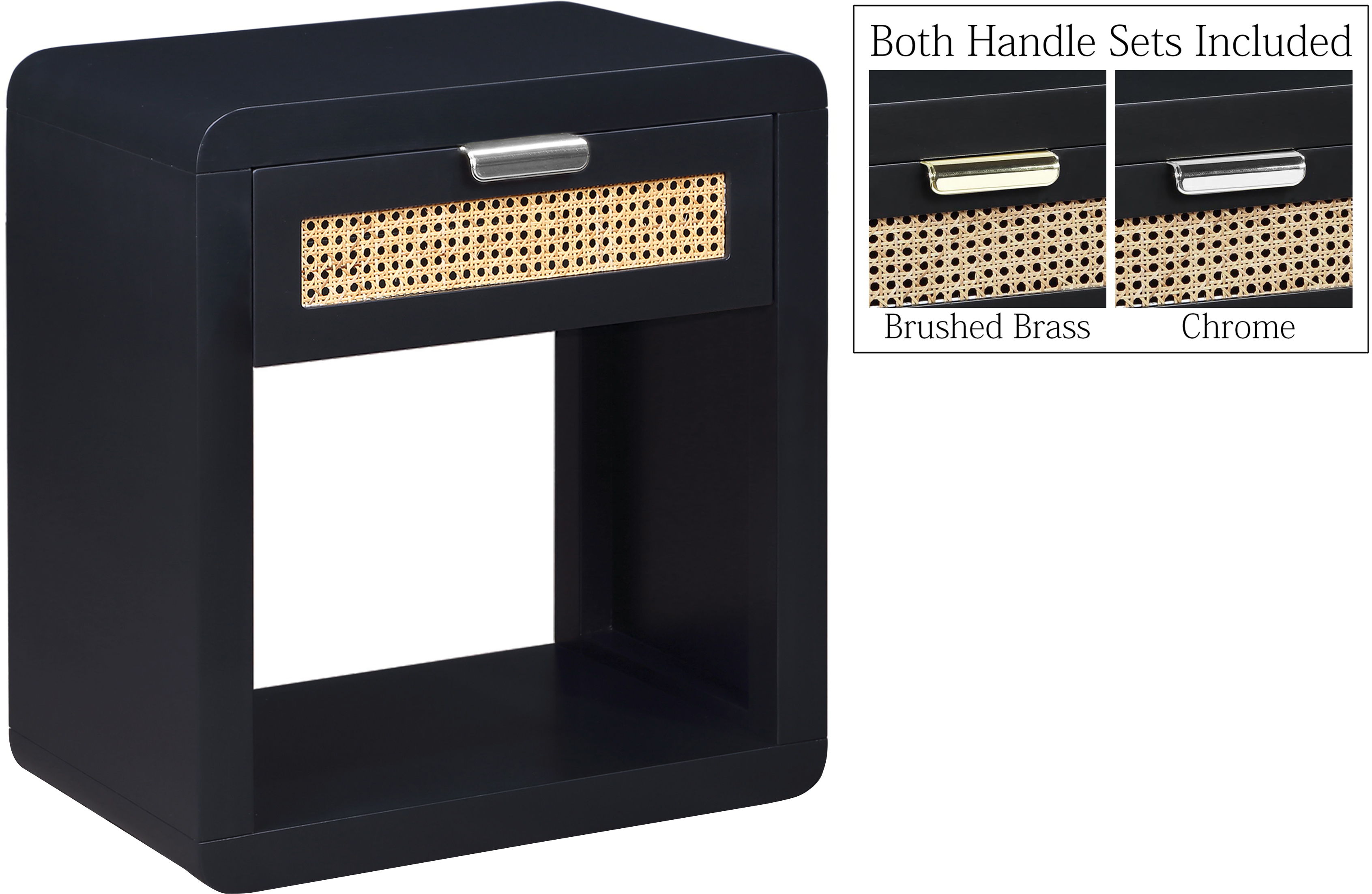 Langham - Night Stand - Black