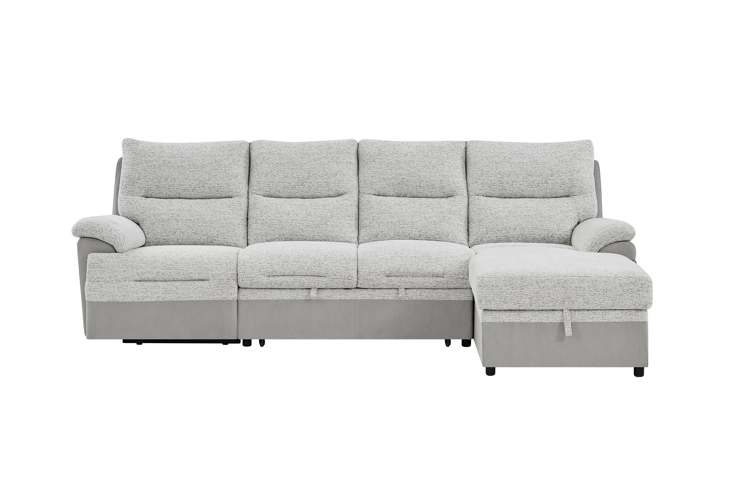 U3822 - Loveseat With Pull Out Bed - Light Gray