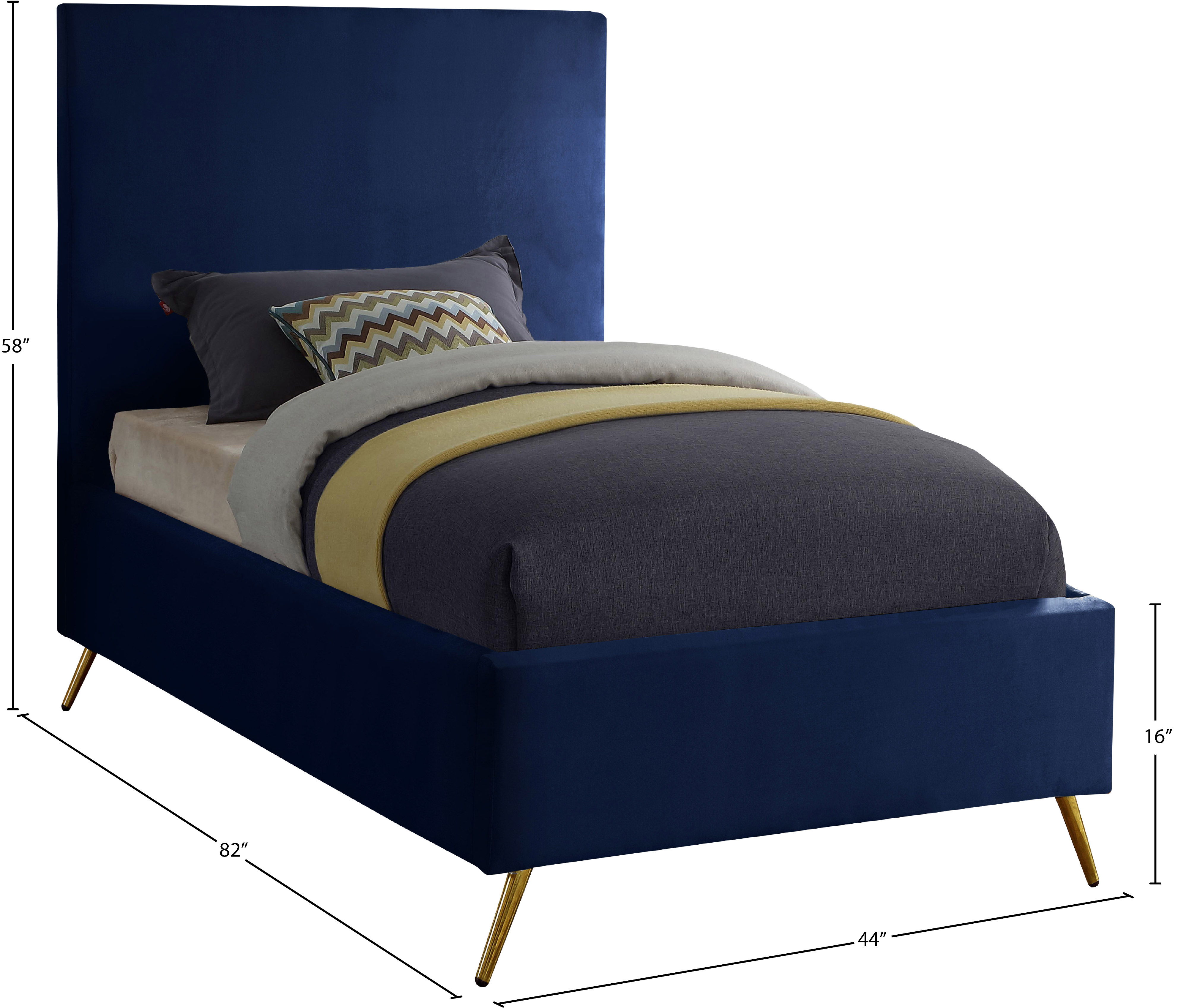 Jasmine - Twin Bed - Navy