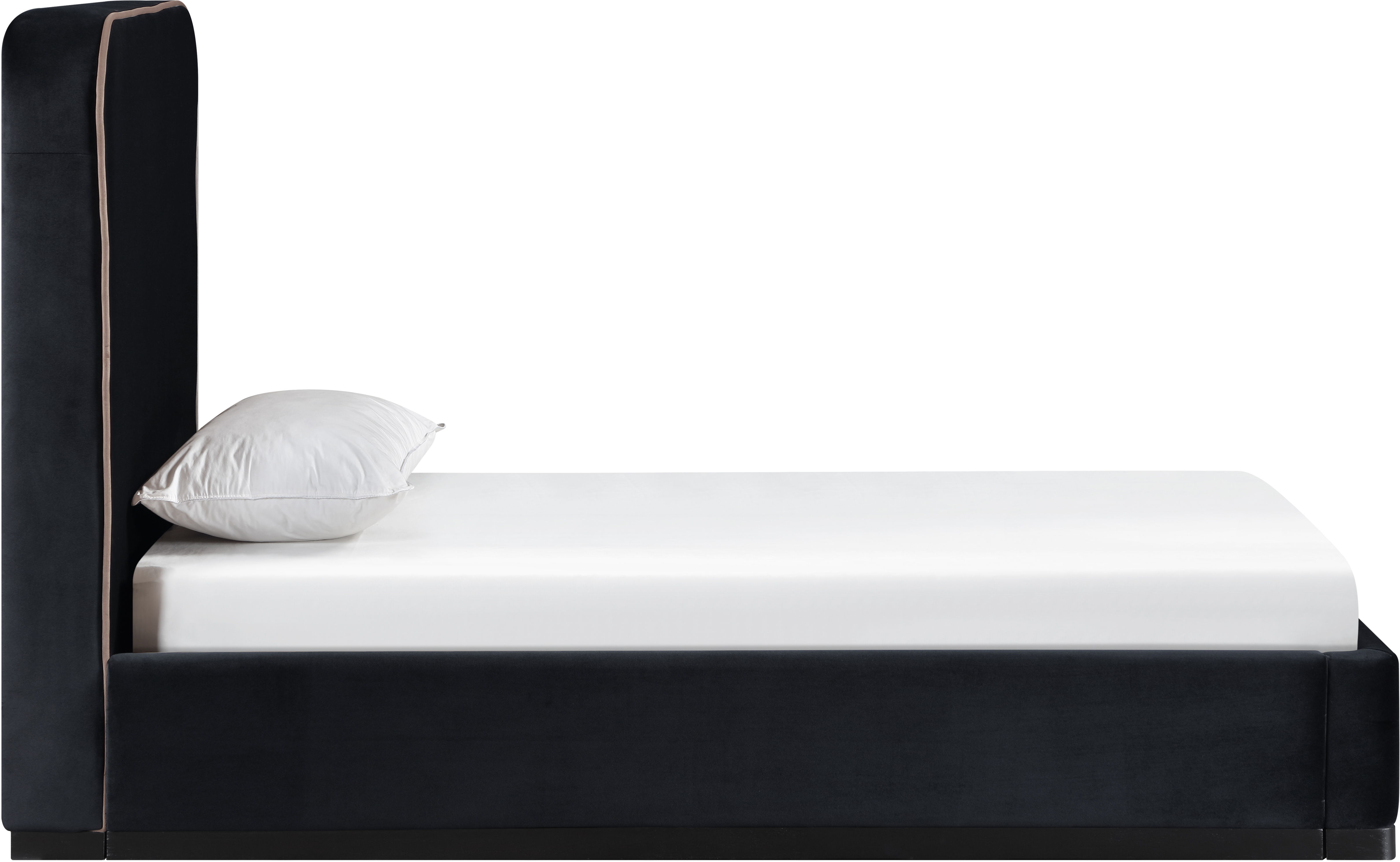 Rava - Twin Bed - Black / Taupe