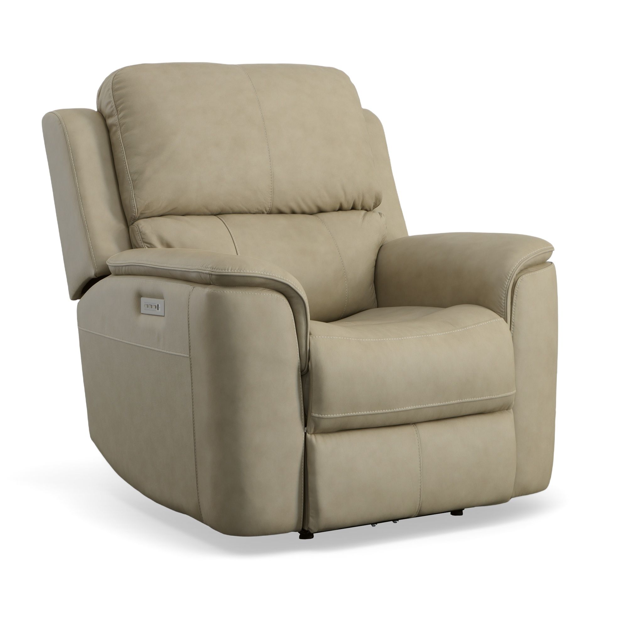 Henry - Power Recliner With Power Headrest & Lumbar - Beige Image