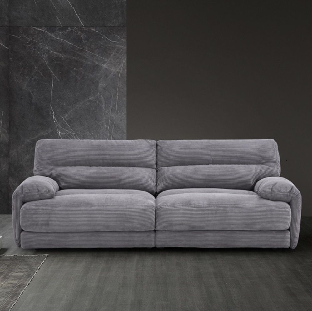 Cadenza - Loveseat - Gray Corduroy, gray