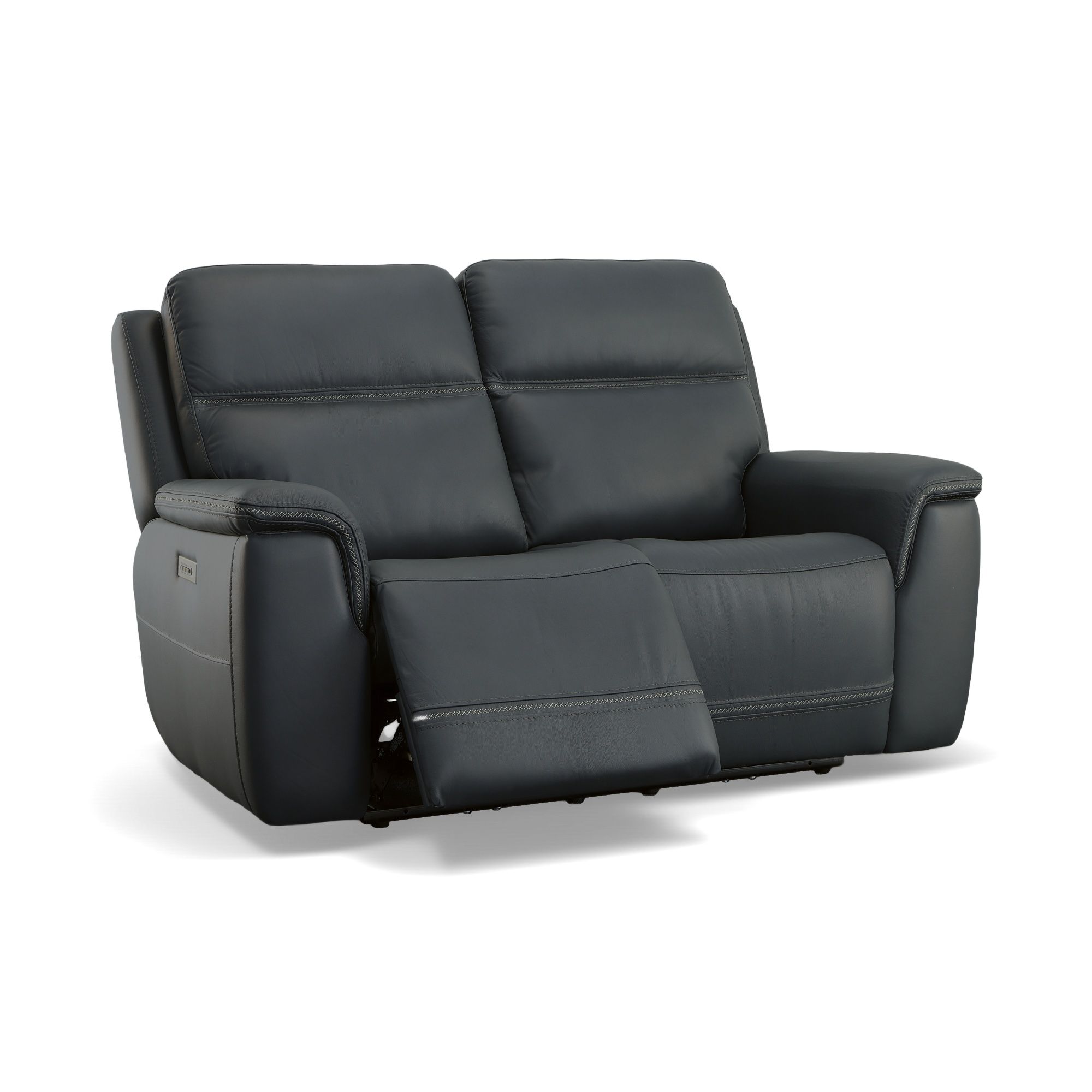 Sawyer - Power Reclining Loveseat With Power Headrests, Lumbar - Marine, dark gray, view 2