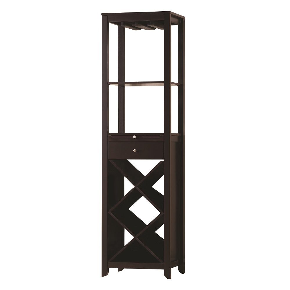 Casey - Wine Cabinet - Wenge, dark brown, view 2