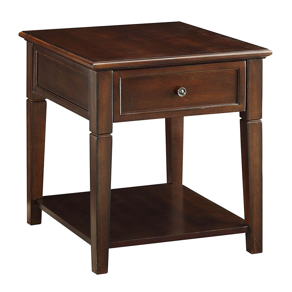 Malachi - End Table - Walnut, dark brown, view 2