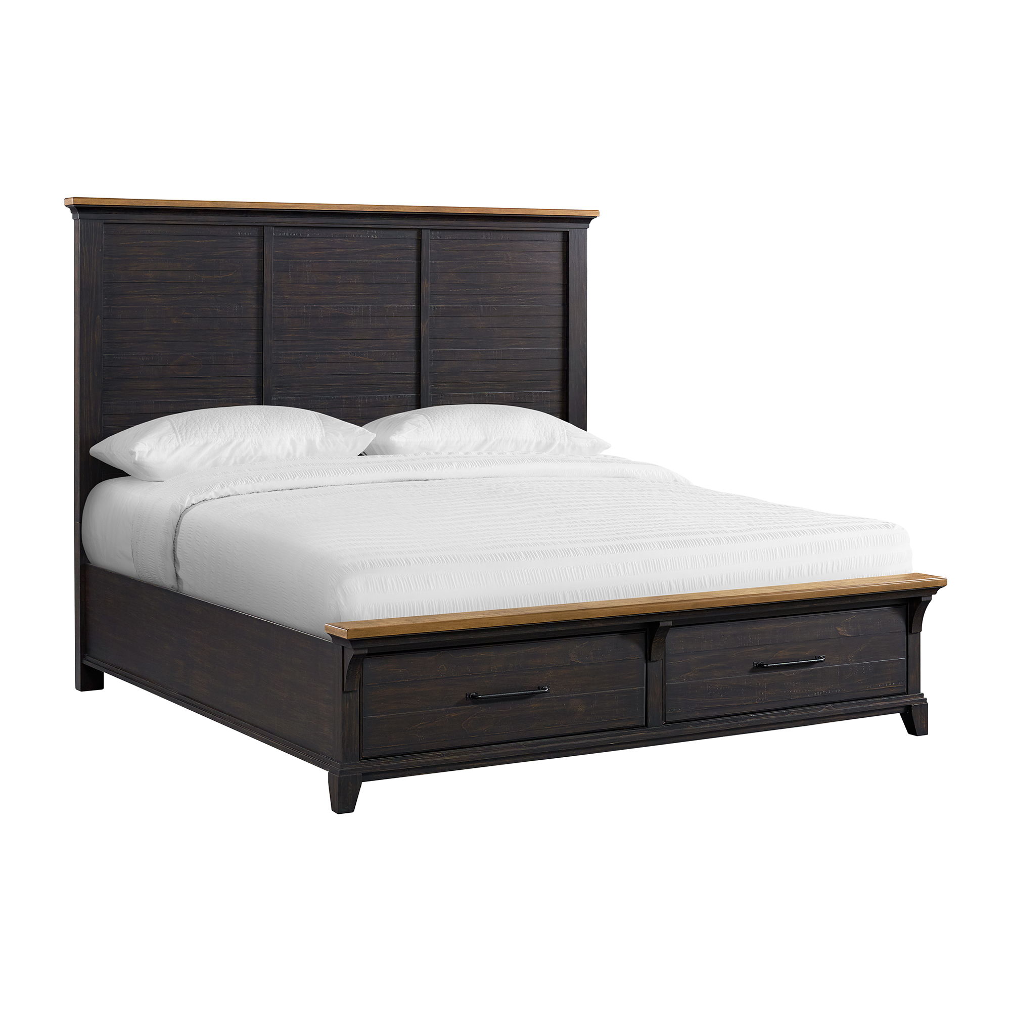 Montrose - King Storage 3 Piece Bedroom Set - Espresso & Brown