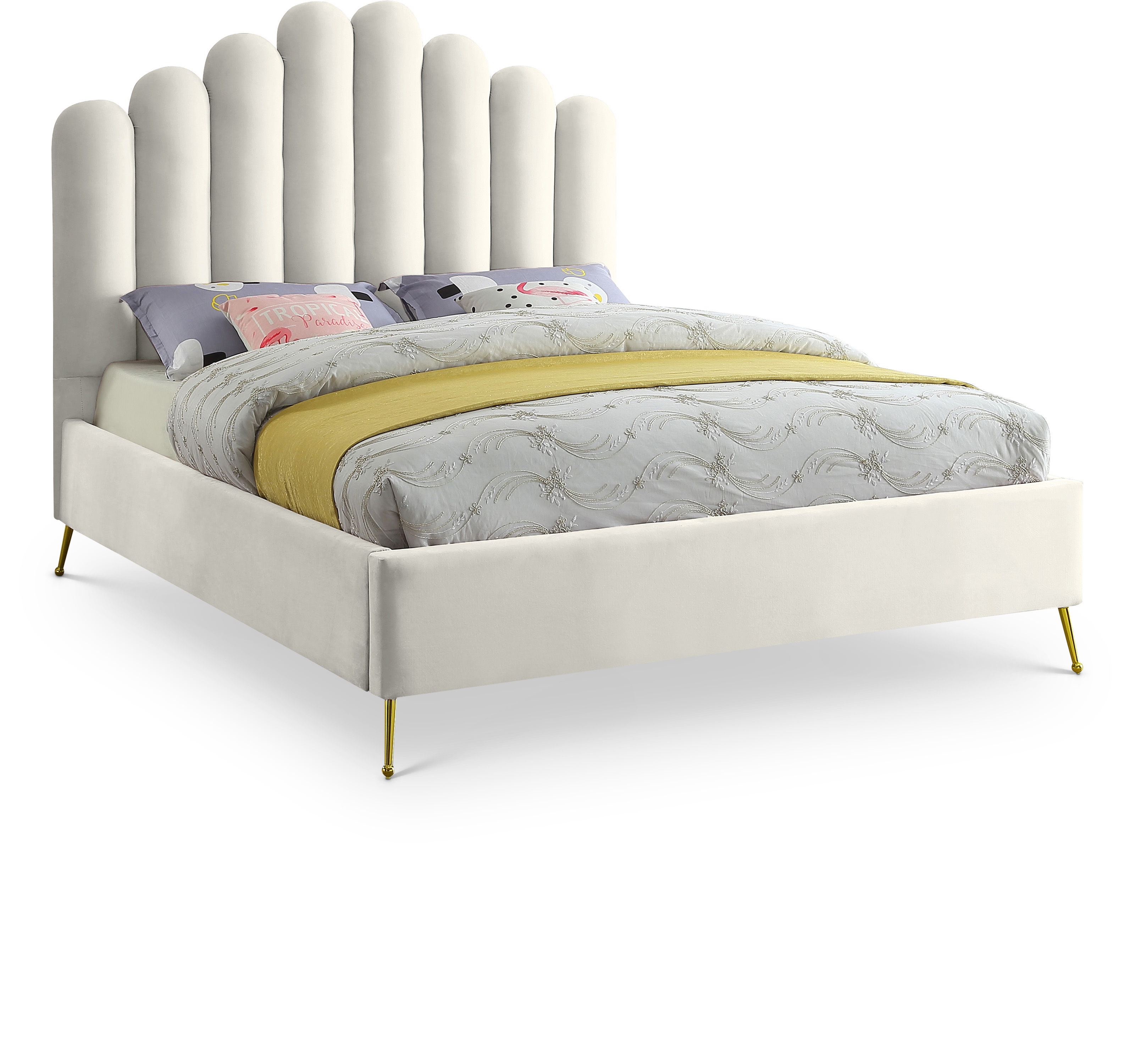 Lily - Queen Bed - Cream