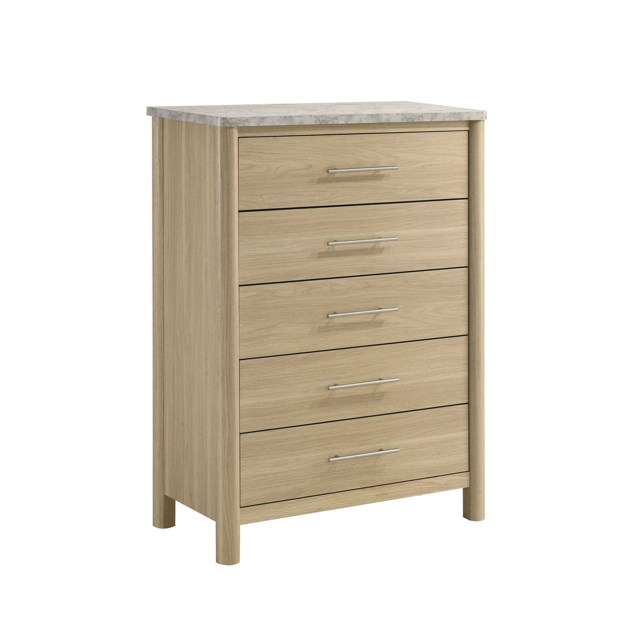 Jonas - King 5 Piece Bedroom Set - Natural