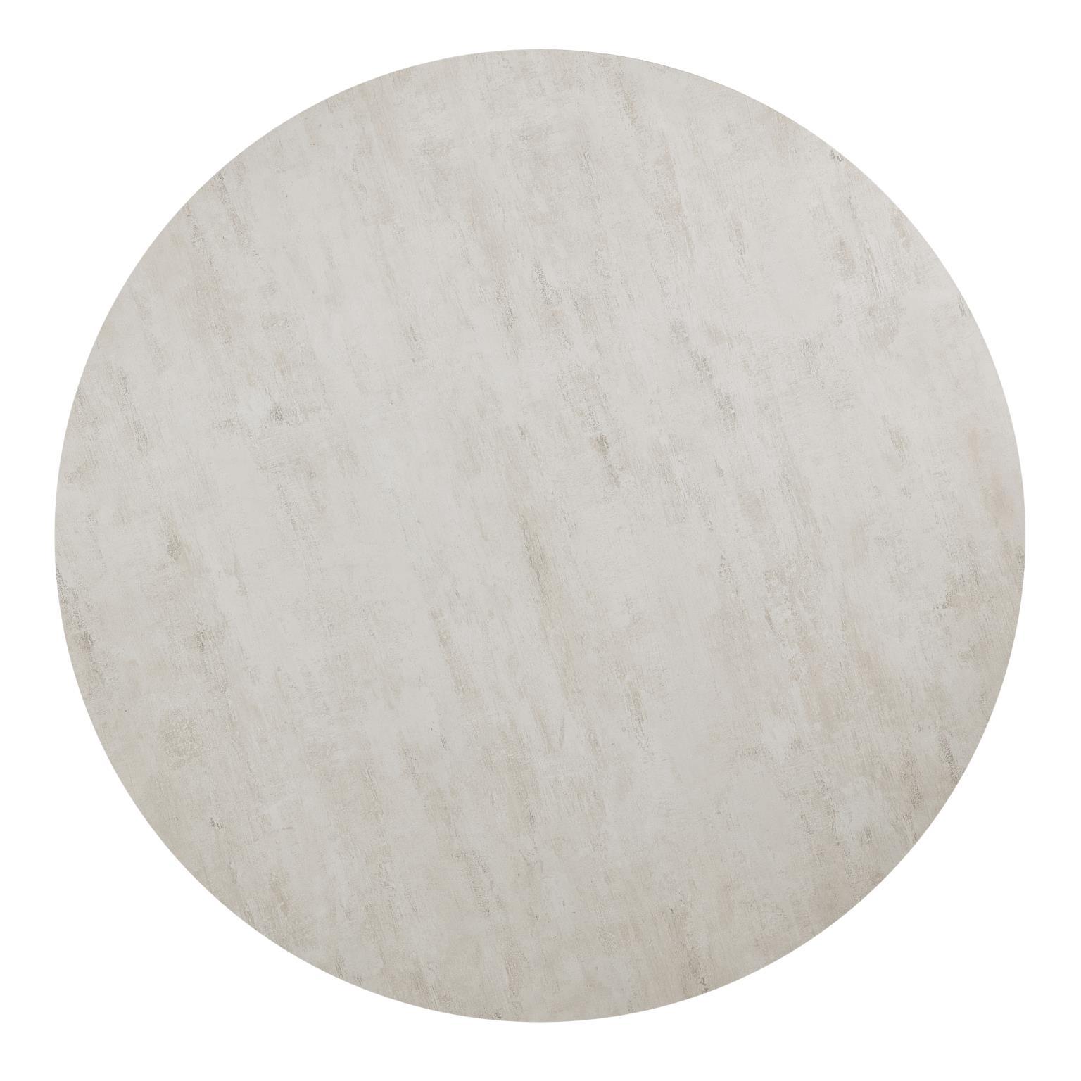 D178 - Melamin Round Dining Table - Black / Ivory