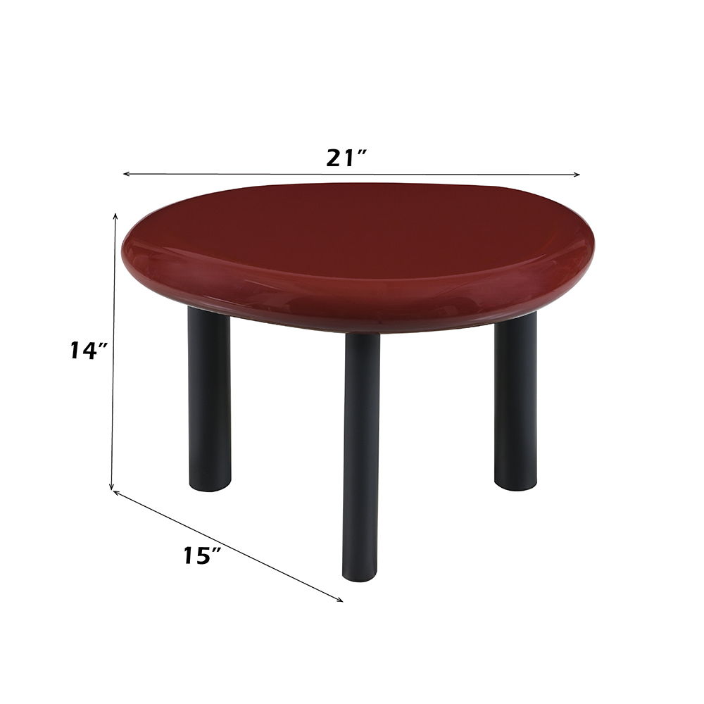 Eddie - End Table - Red High Gloss, dark red, view 3