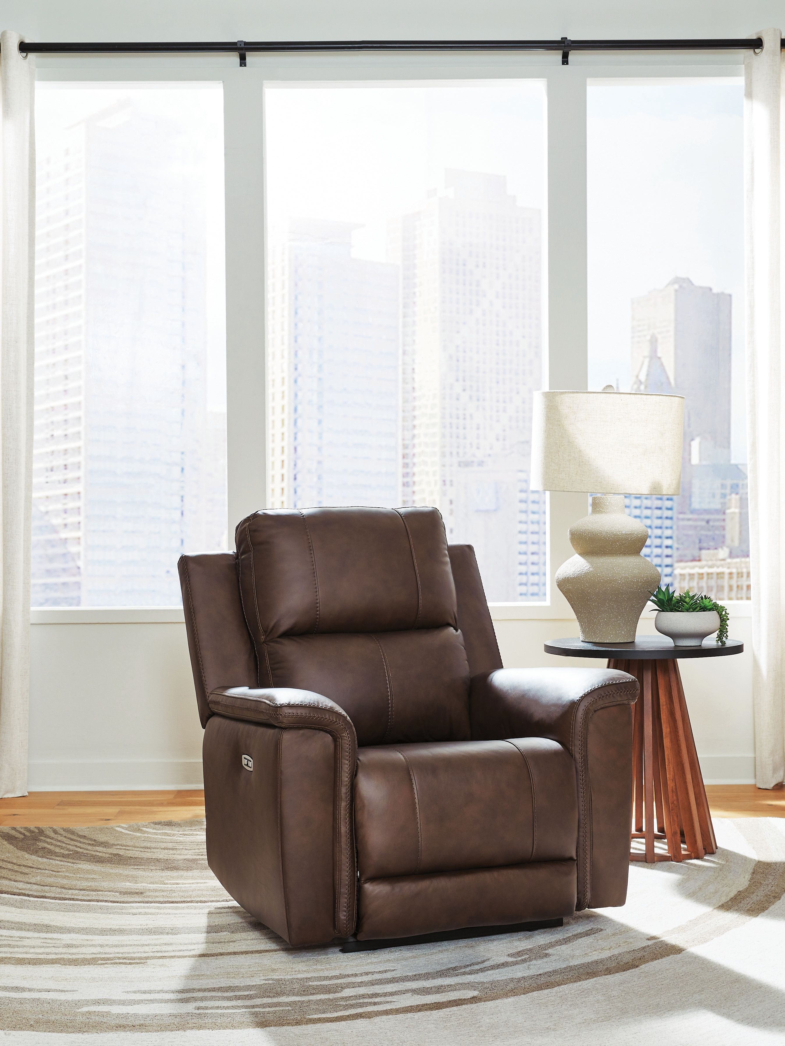 Ashley Furniture Bleckley - Power Recliner With Adjustable Headrest - Espresso - Image 2