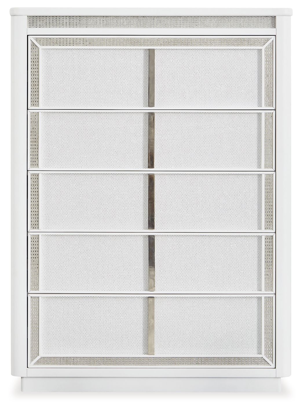 Ashley Furniture Chalanna - Five Drawer Chest - White - Image 4
